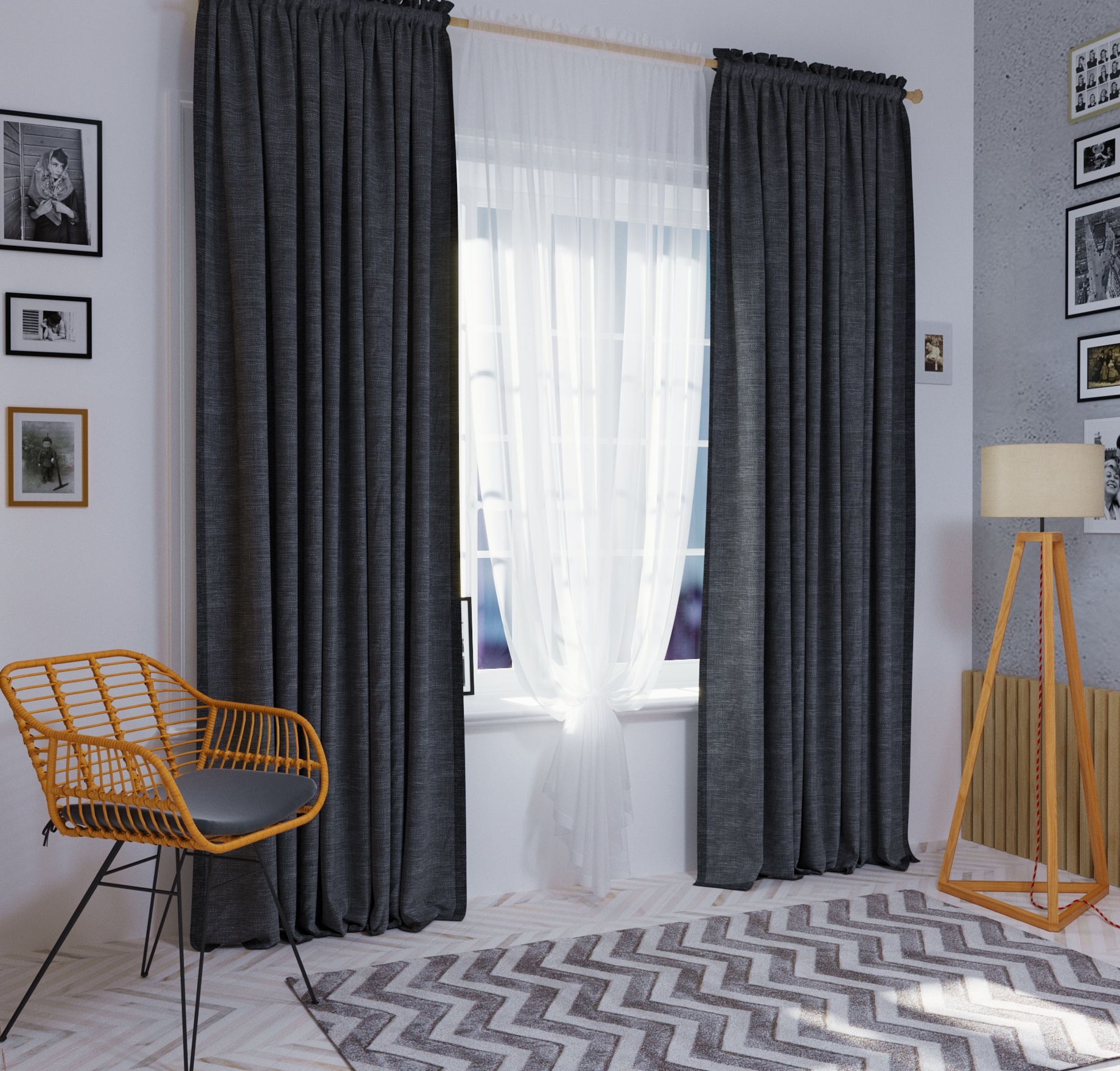 Визуализация комплекта штор — Изображение №2 — 3D на Dprofile