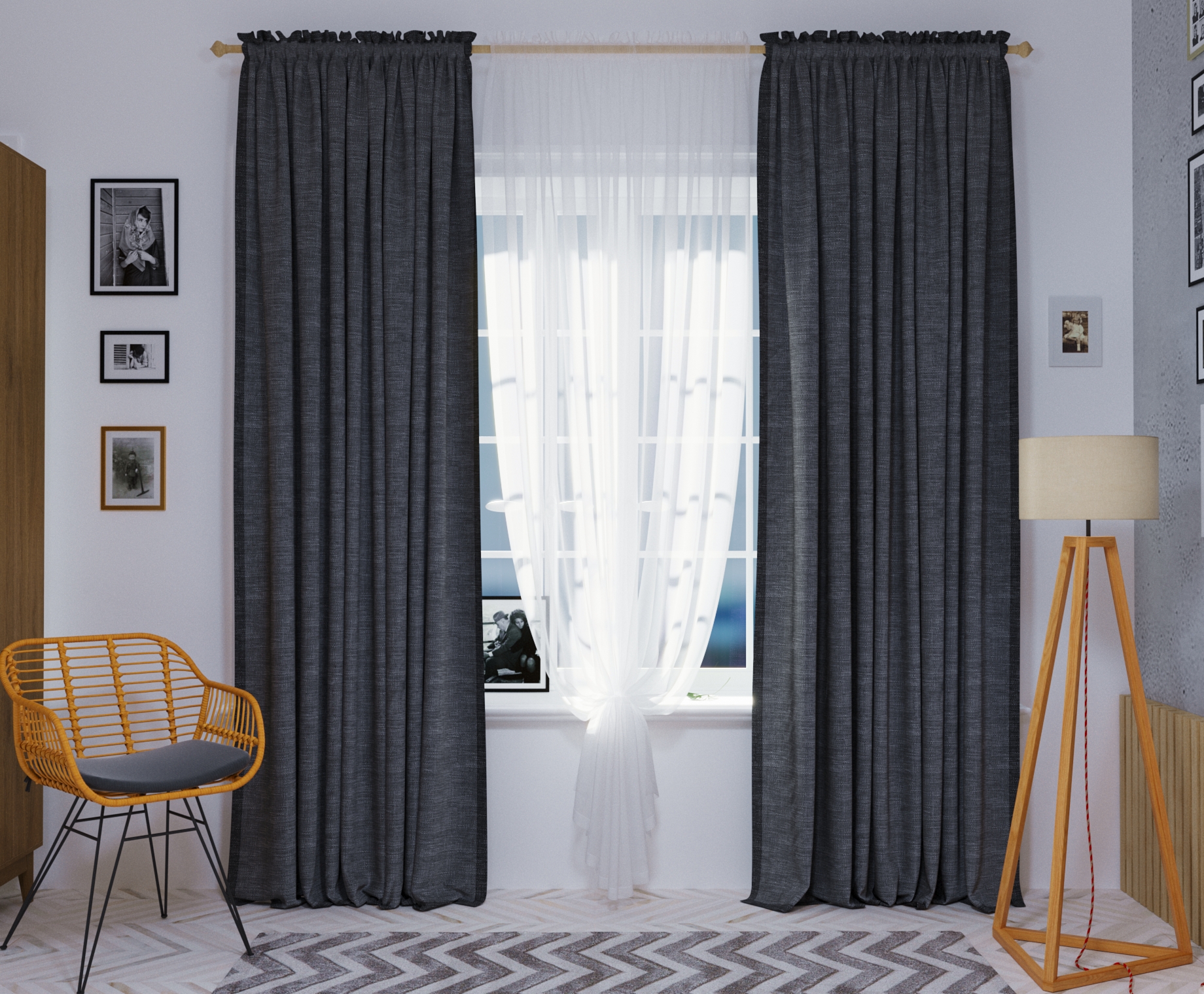 Визуализация комплекта штор — Изображение №1 — 3D на Dprofile