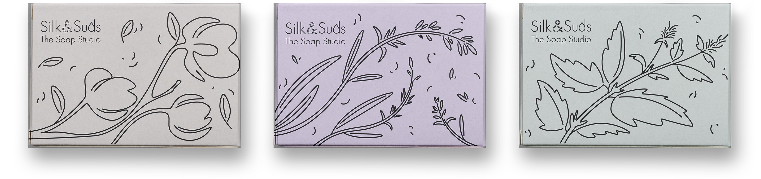 Упаковка для мыла «Silk&Suds» — Изображение №5 — Брендинг, Иллюстрация на Dprofile