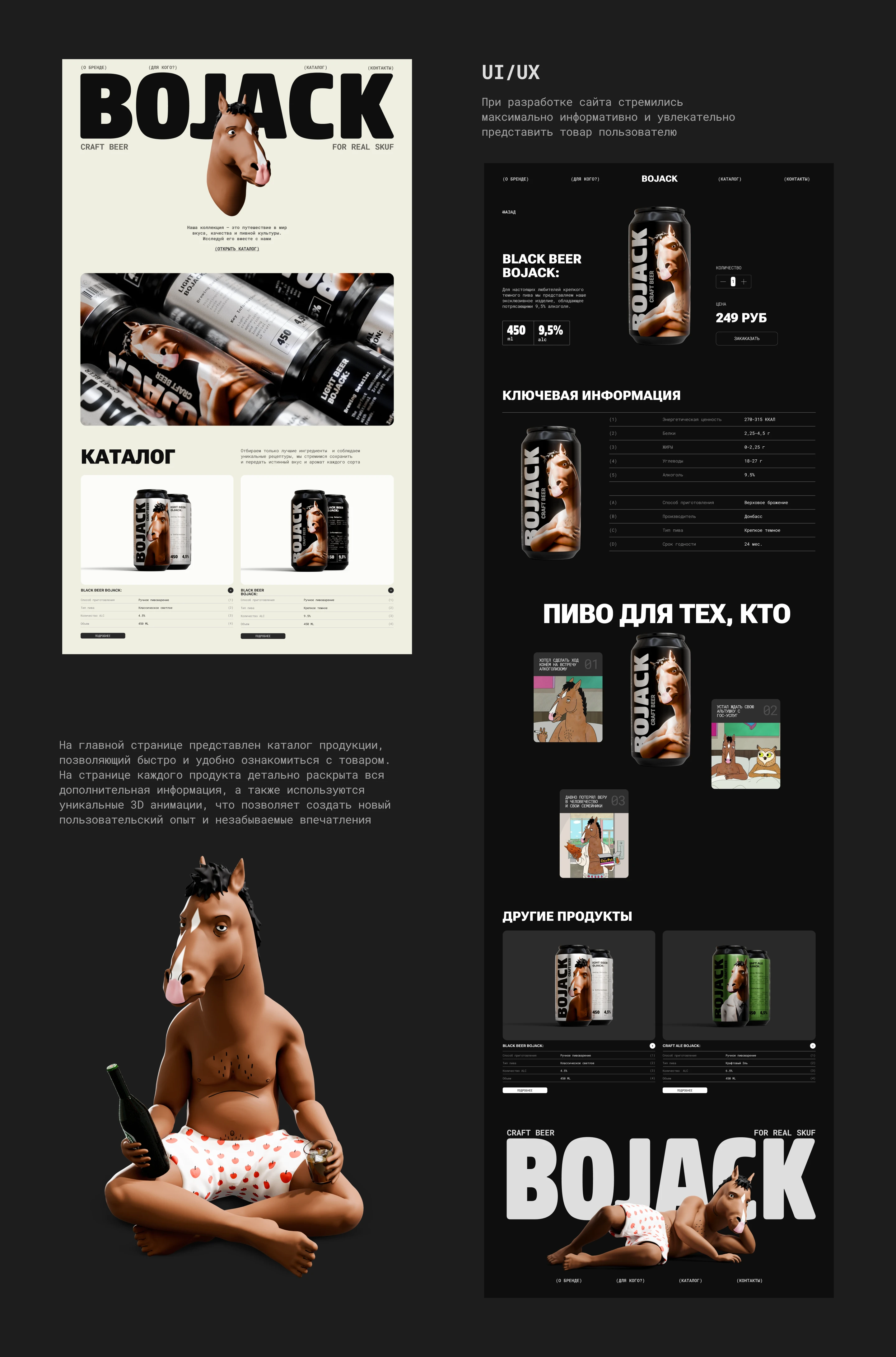 BOJACK │ Concept Of Craft Beer — Изображение №5 — Брендинг, 3D на Dprofile