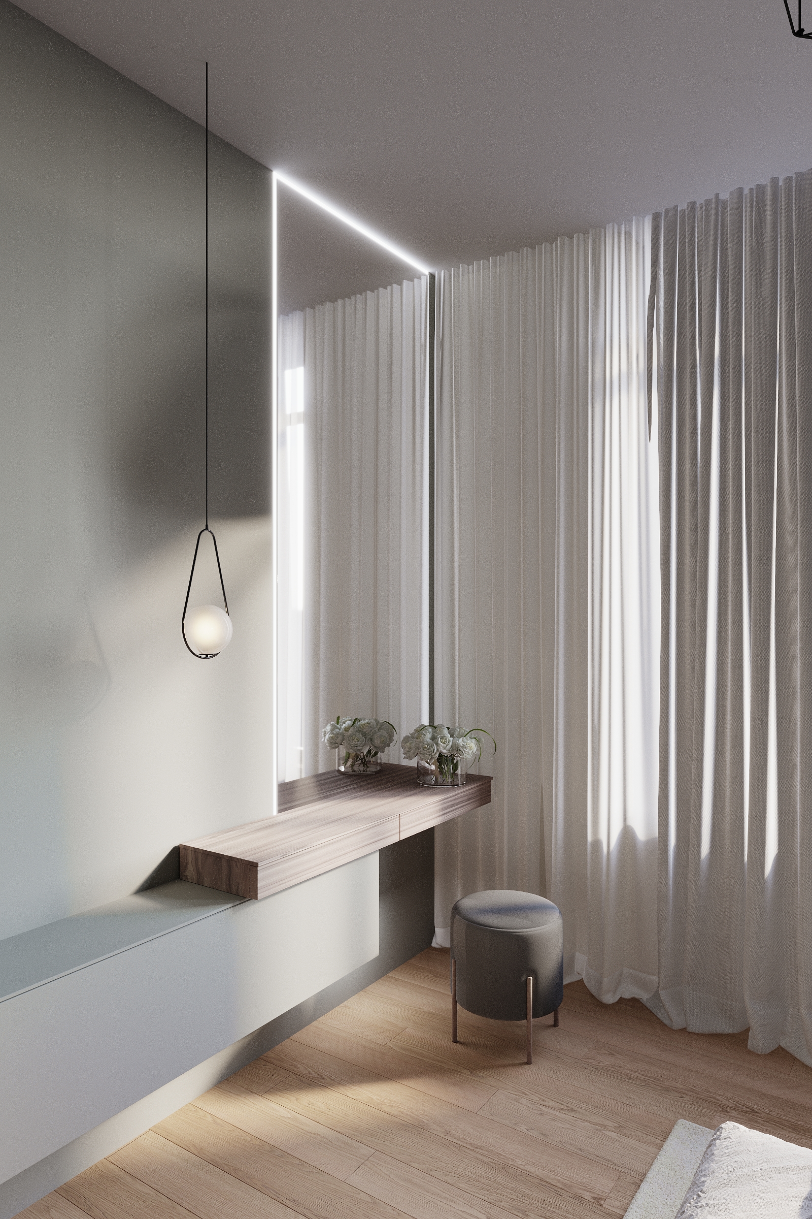 Bedroom interior Design — Изображение №1 — 3D на Dprofile