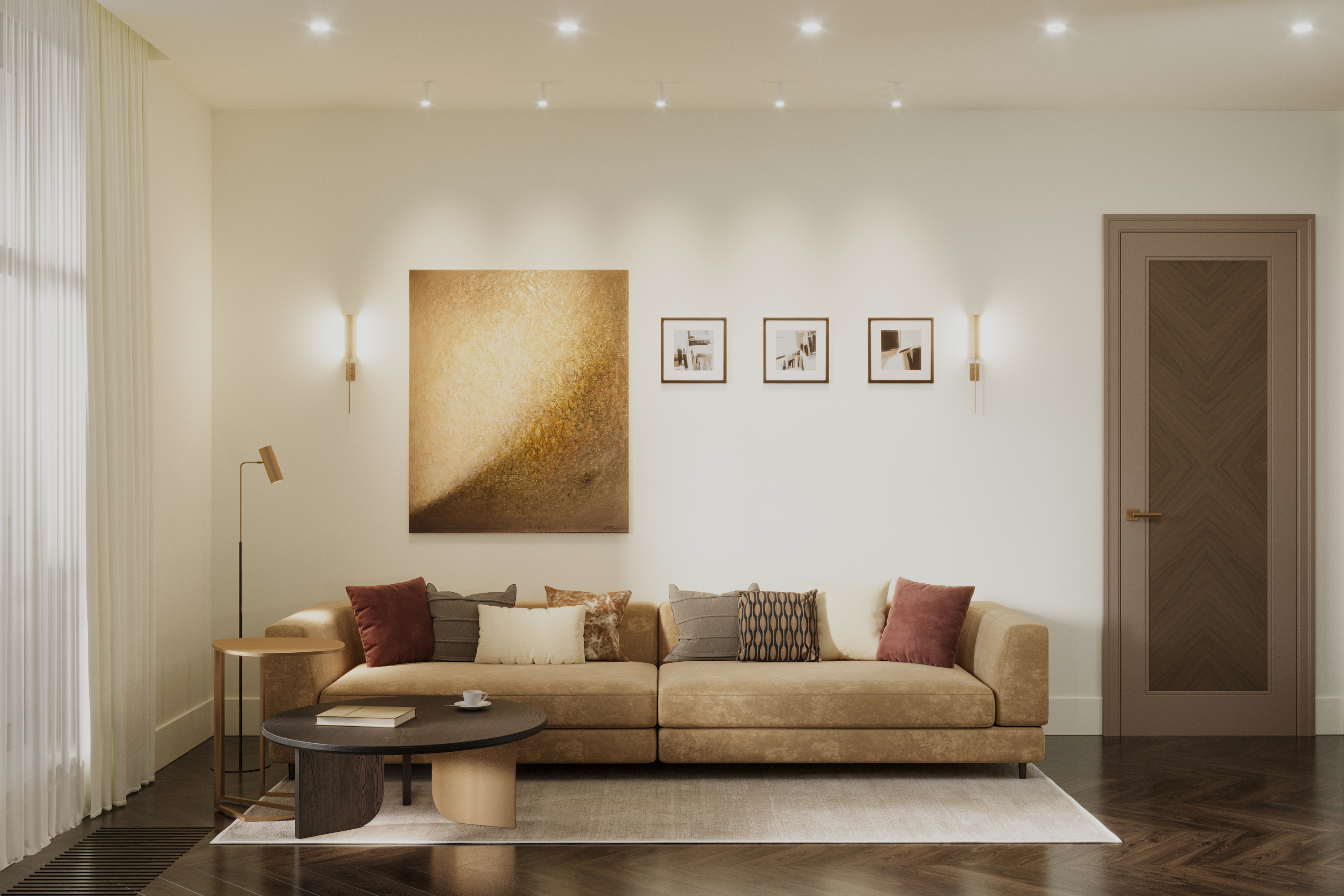 Kitchen and living room interior design — Изображение №2 — 3D на Dprofile