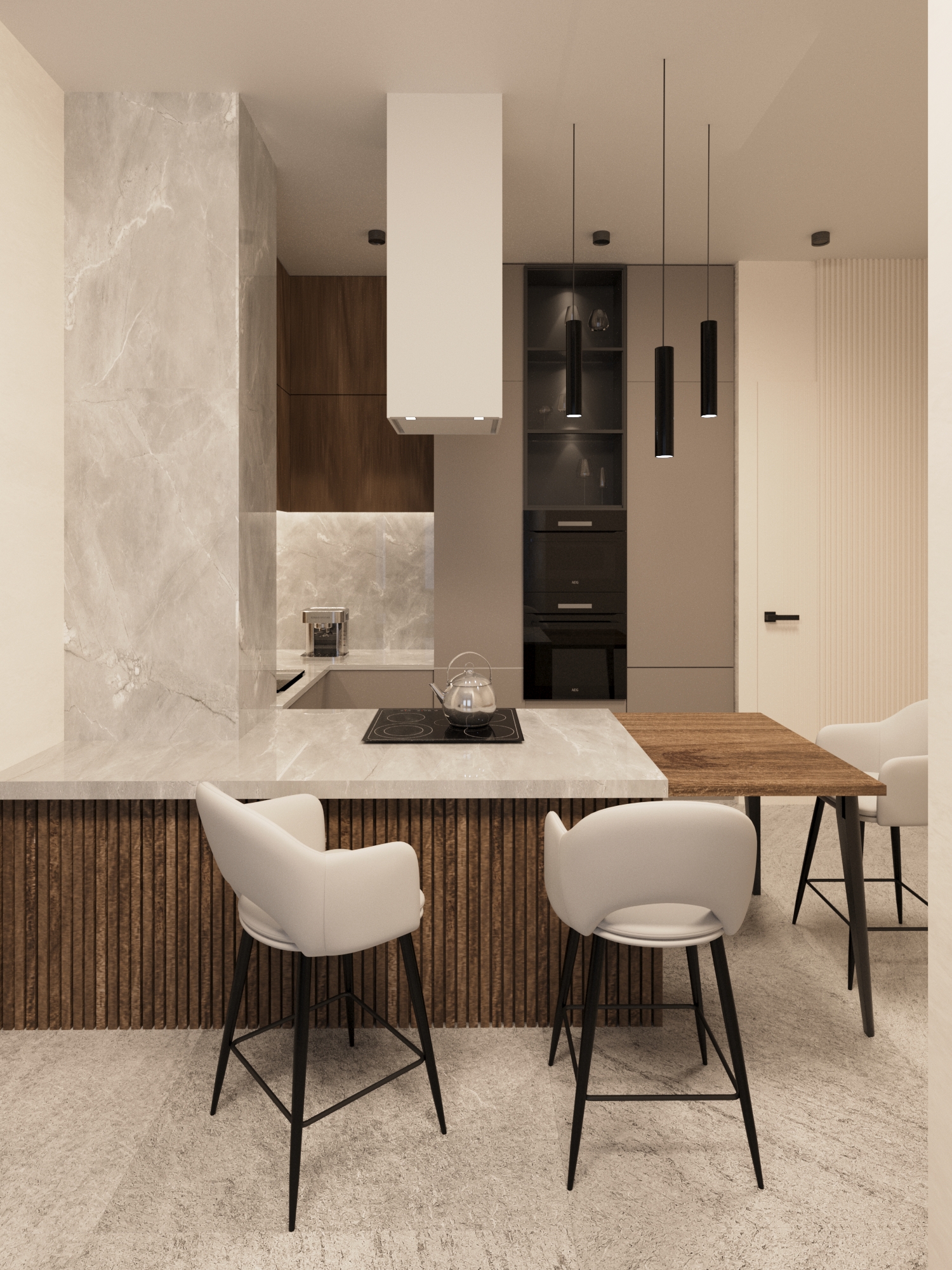 Kitchen interior design — Изображение №1 — 3D на Dprofile