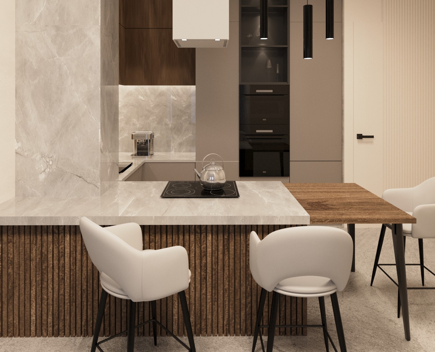 Kitchen interior design — 3D на Dprofile