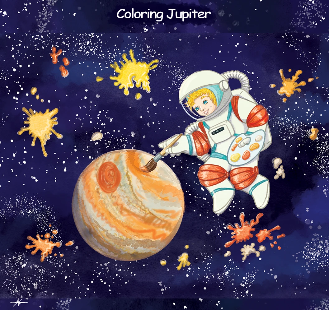 Планеты Солнечной системы для журнала "Читайка" — Изображение №8 — Иллюстрация на Dprofile