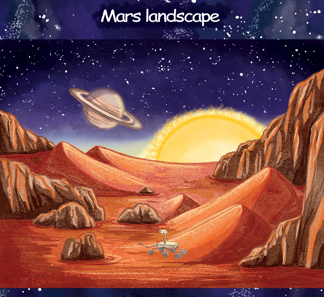 Планеты Солнечной системы для журнала "Читайка" — Изображение №3 — Иллюстрация на Dprofile