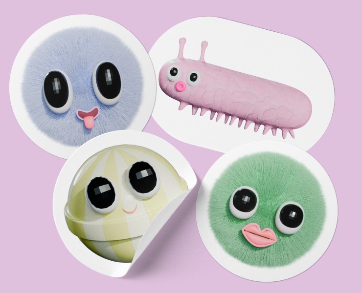 бренд-персонажи cg & ai студии visual bakery — Брендинг, 3D на Dprofile