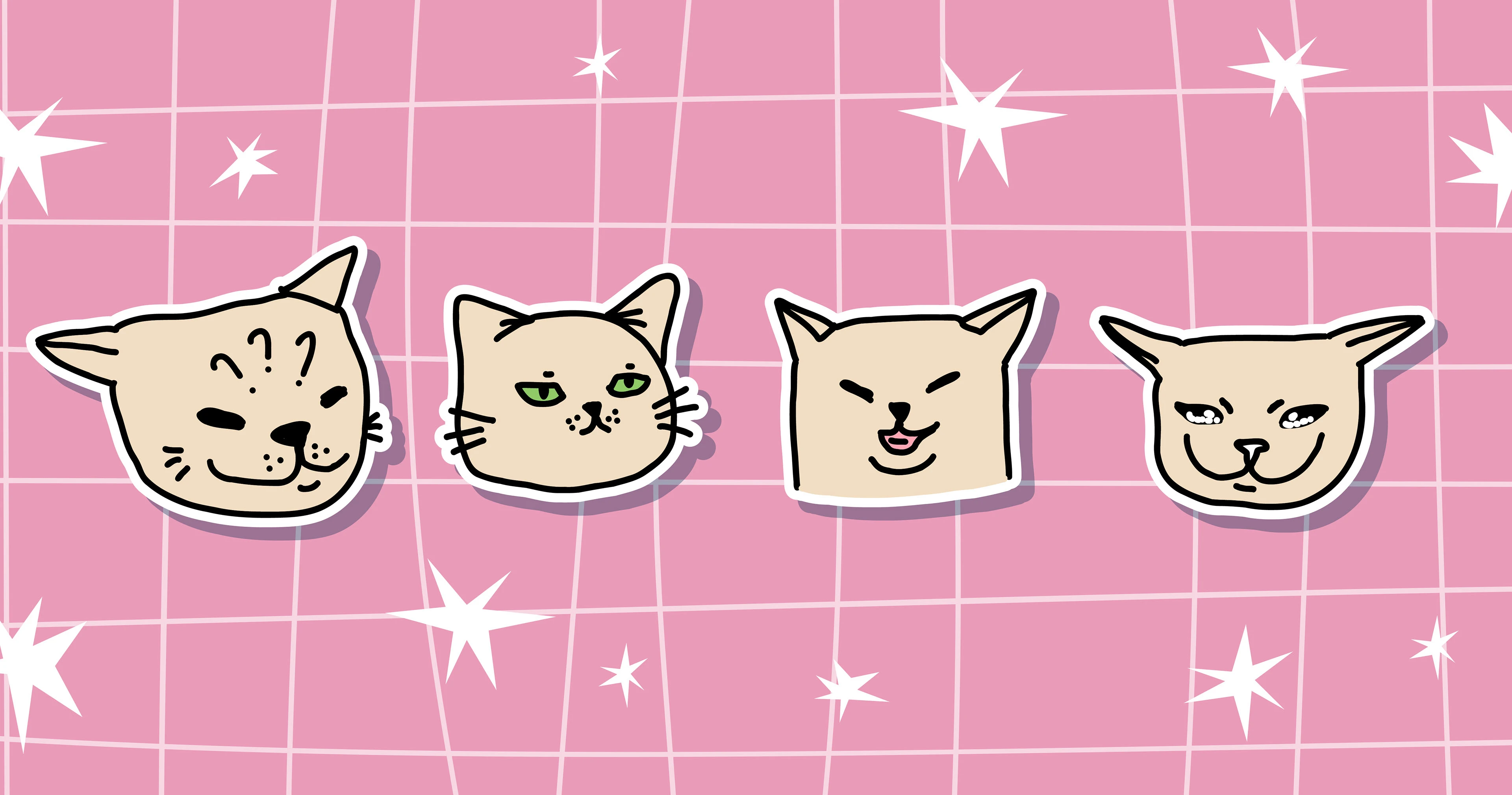 Мемные коты стикеры — Изображение №6 — Брендинг, Иллюстрация на Dprofile