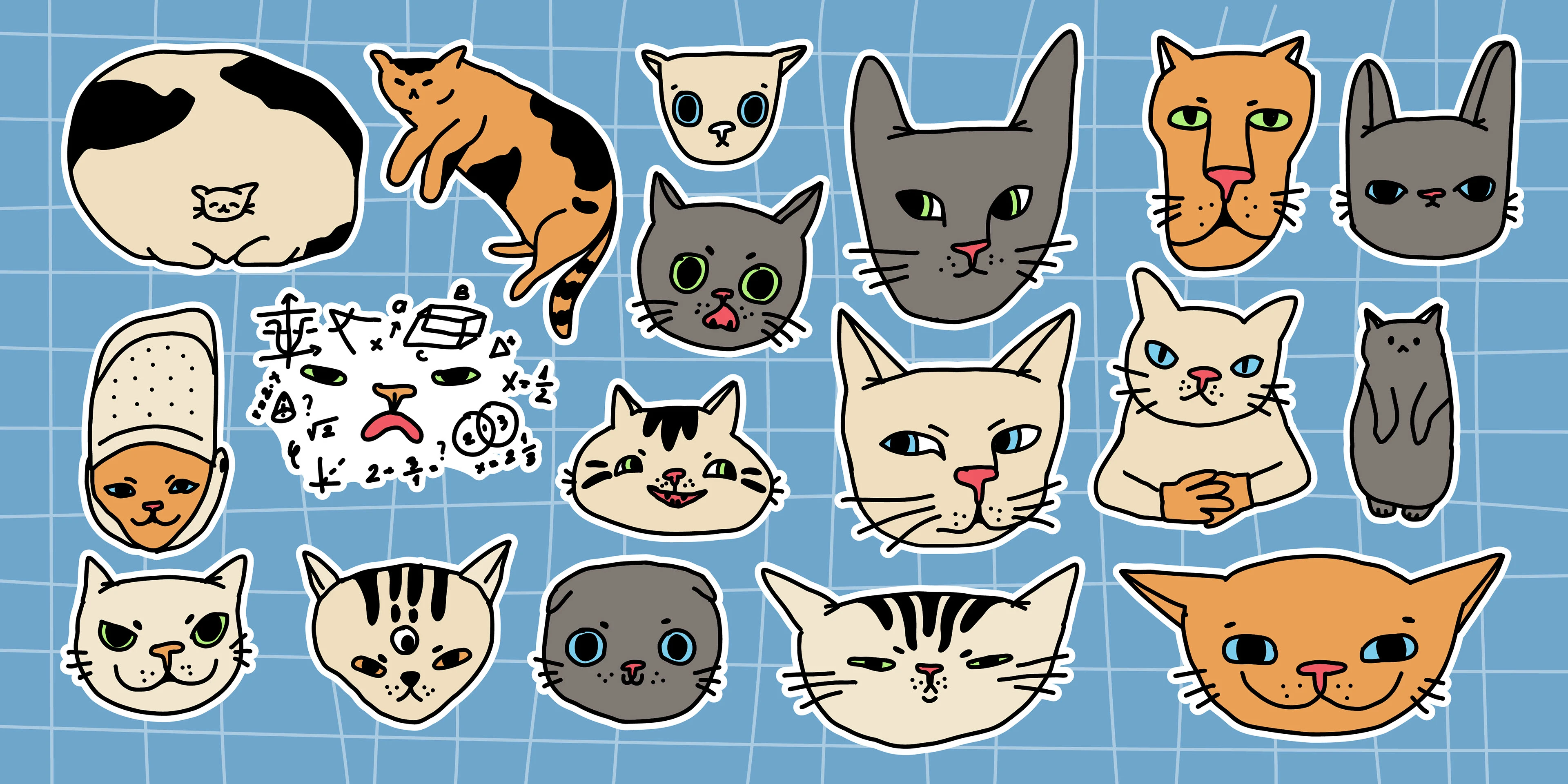 Мемные коты стикеры — Изображение №9 — Брендинг, Иллюстрация на Dprofile