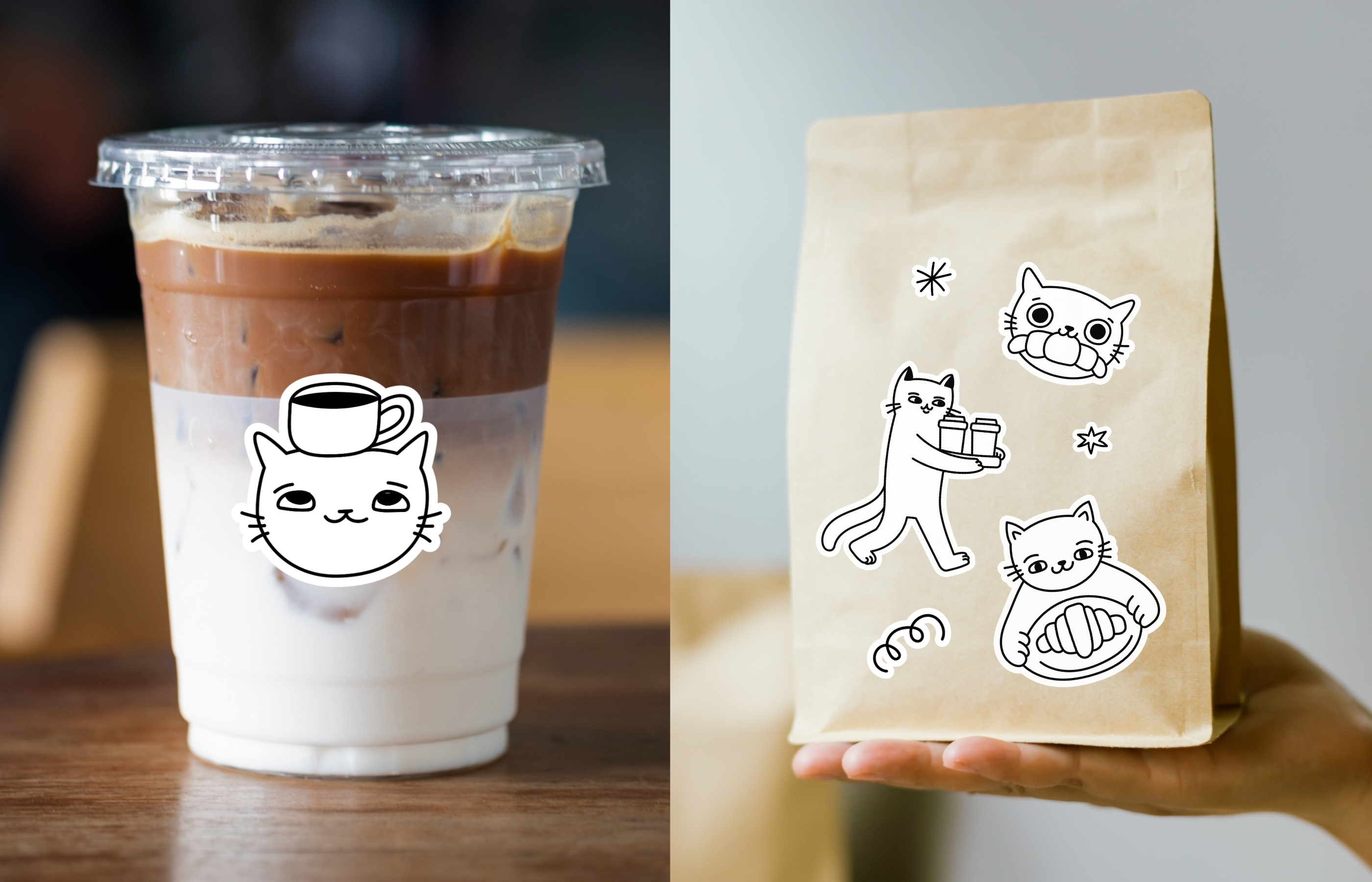Кофейные котики — Изображение №5 — Брендинг, Иллюстрация на Dprofile