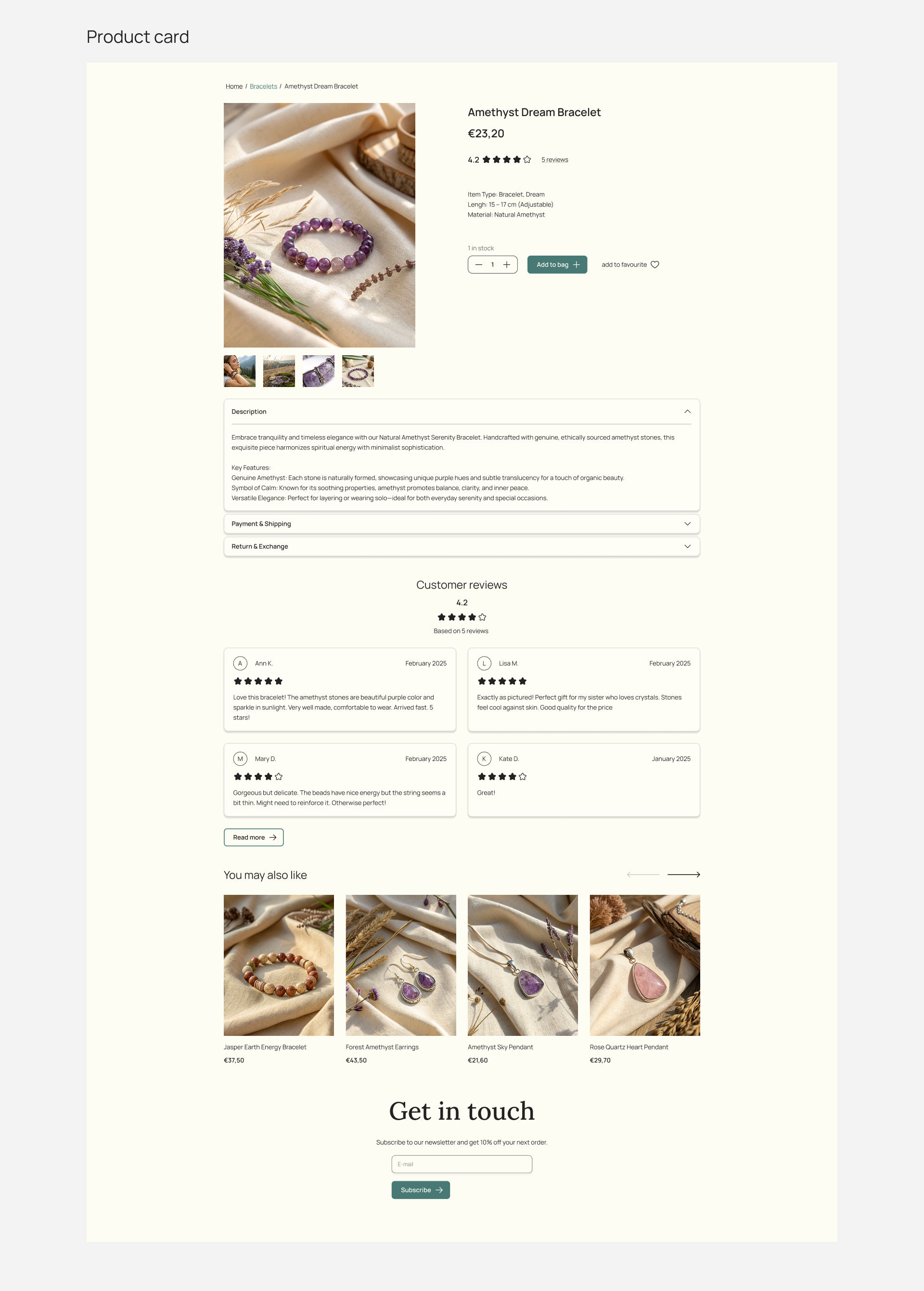 Altair Jewelry — Концепт e-commerce сайта — Изображение №11 — Интерфейсы, Брендинг на Dprofile