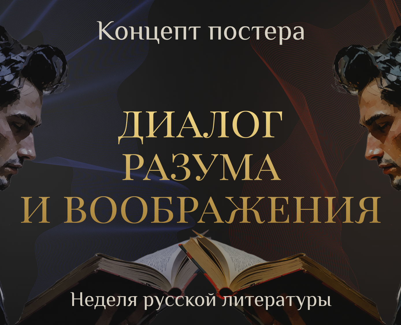 Диалог разума и воображения — Концепт постера — Графика на Dprofile