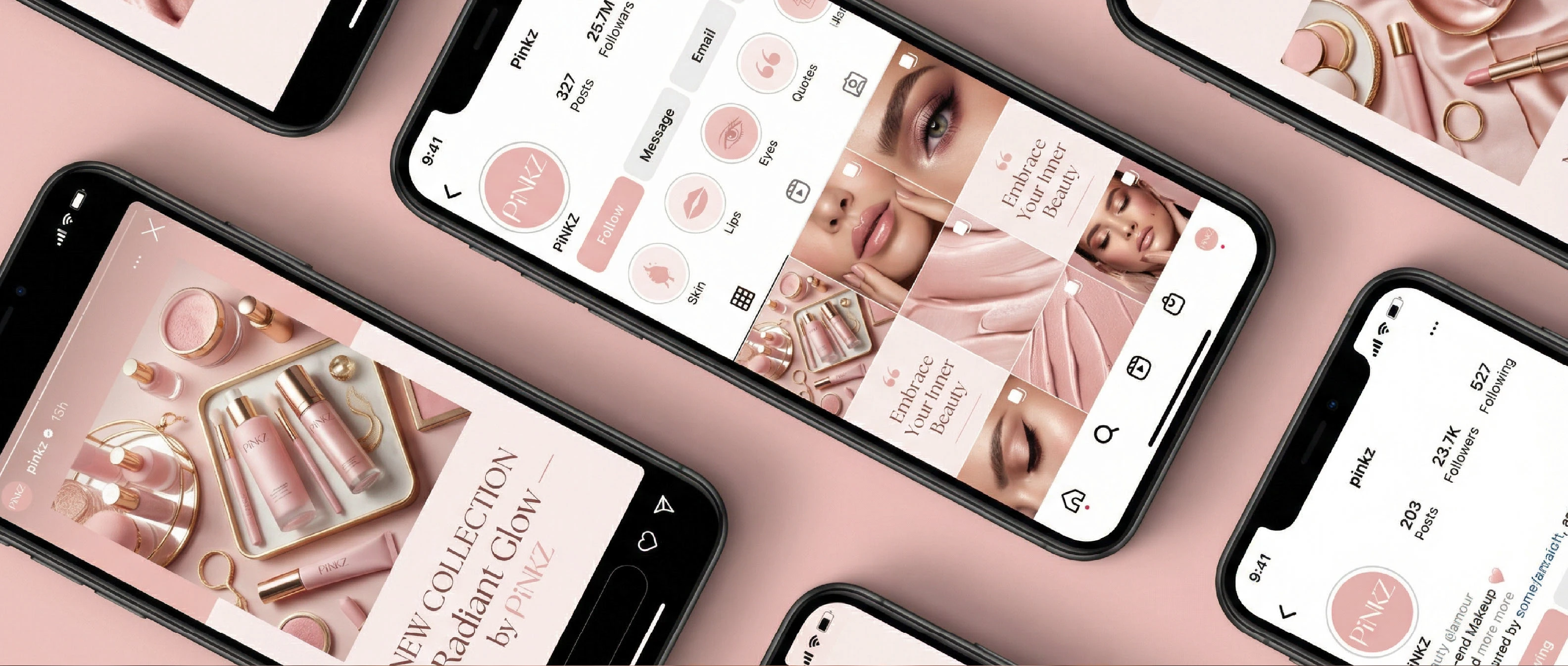 PINKZ – визуальная айдентика для косметического бренда — Изображение №11 — Брендинг на Dprofile