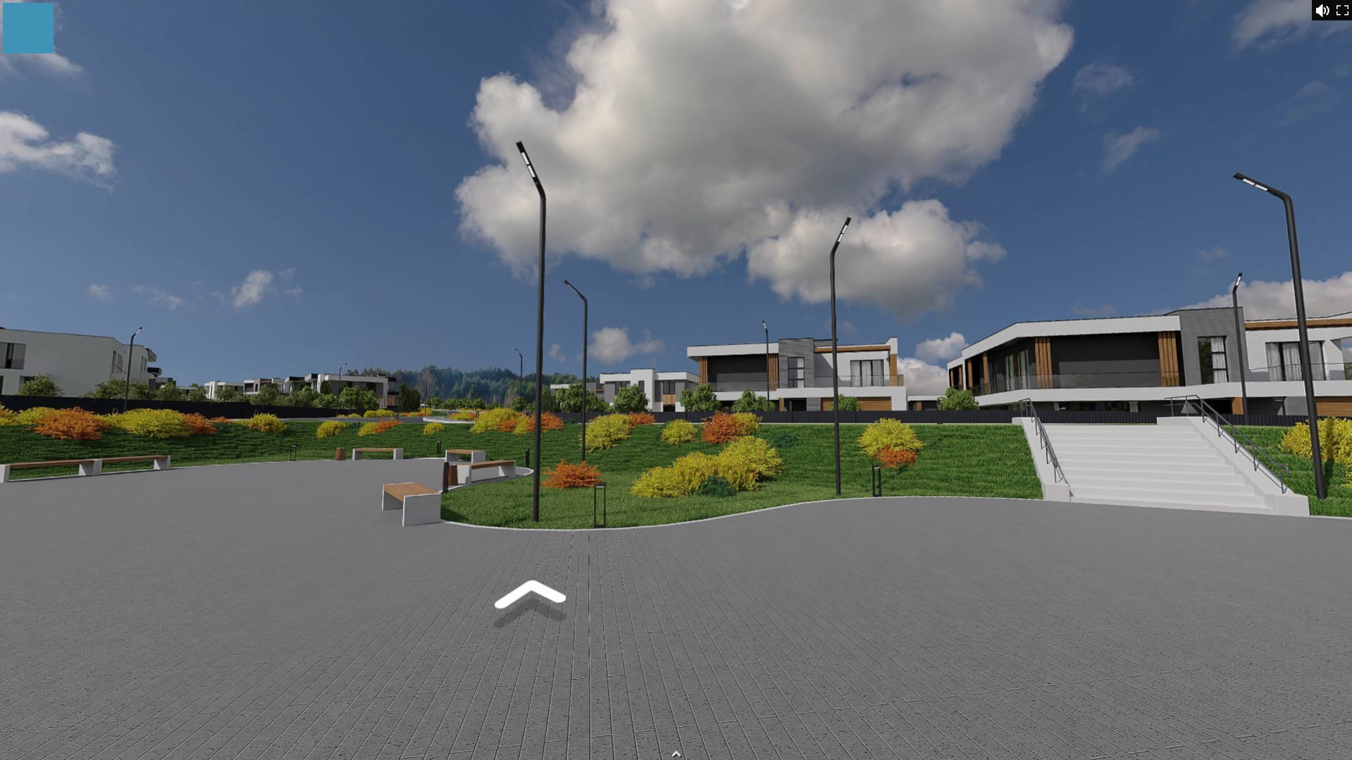 360° Виртуальный тур по коттеджному посёлку ПРИЗВАНИЕ — Изображение №5 — Интерфейсы, 3D на Dprofile