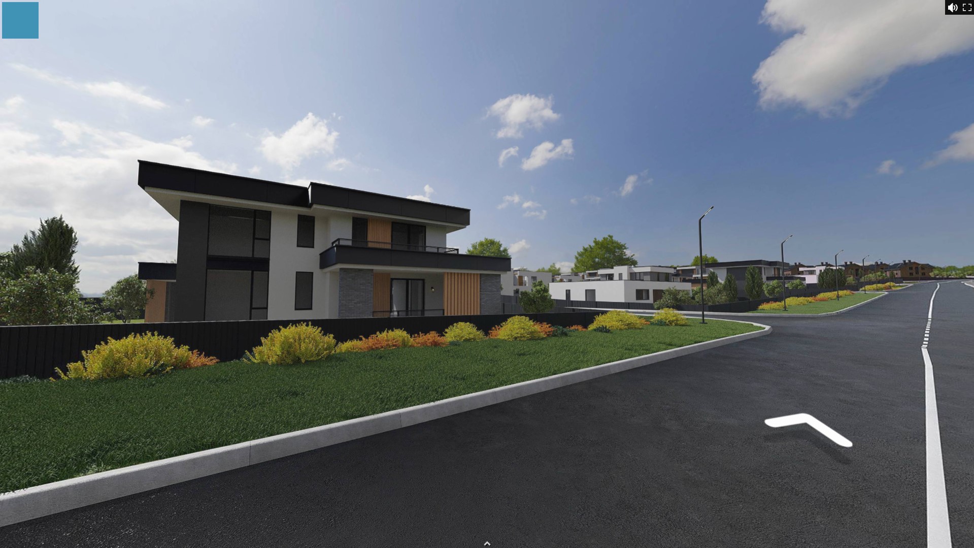 360° Виртуальный тур по коттеджному посёлку ПРИЗВАНИЕ — Изображение №12 — Интерфейсы, 3D на Dprofile