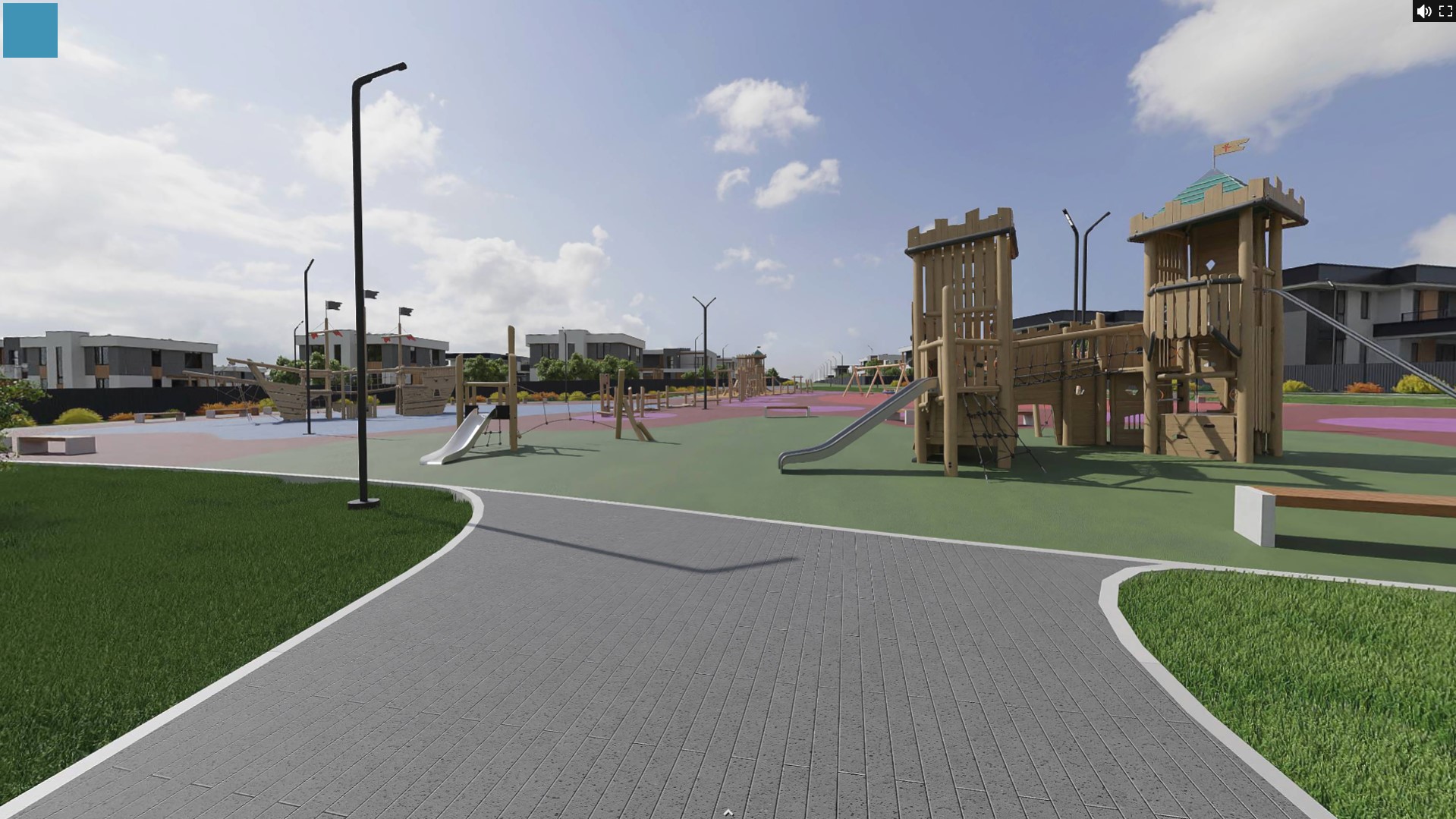 360° Виртуальный тур по коттеджному посёлку ПРИЗВАНИЕ — Изображение №7 — Интерфейсы, 3D на Dprofile