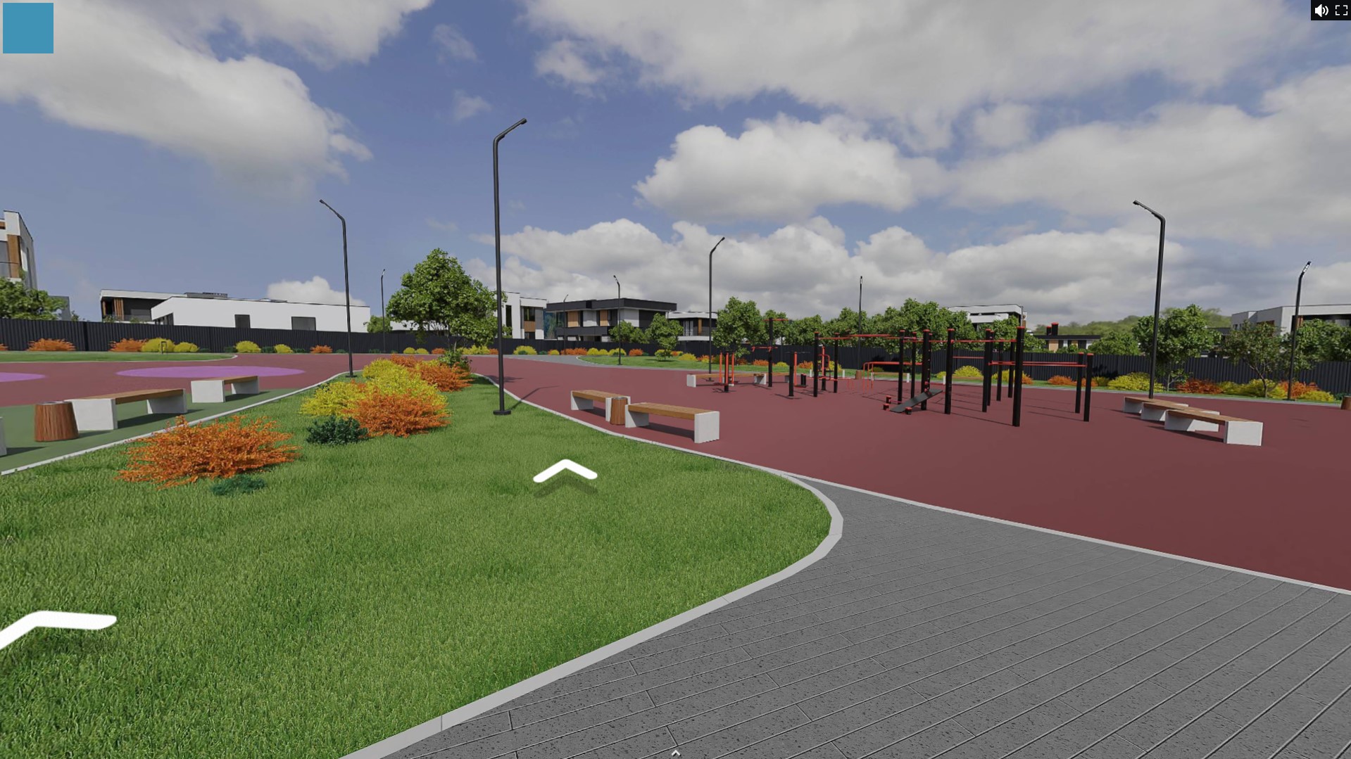 360° Виртуальный тур по коттеджному посёлку ПРИЗВАНИЕ — Изображение №8 — Интерфейсы, 3D на Dprofile