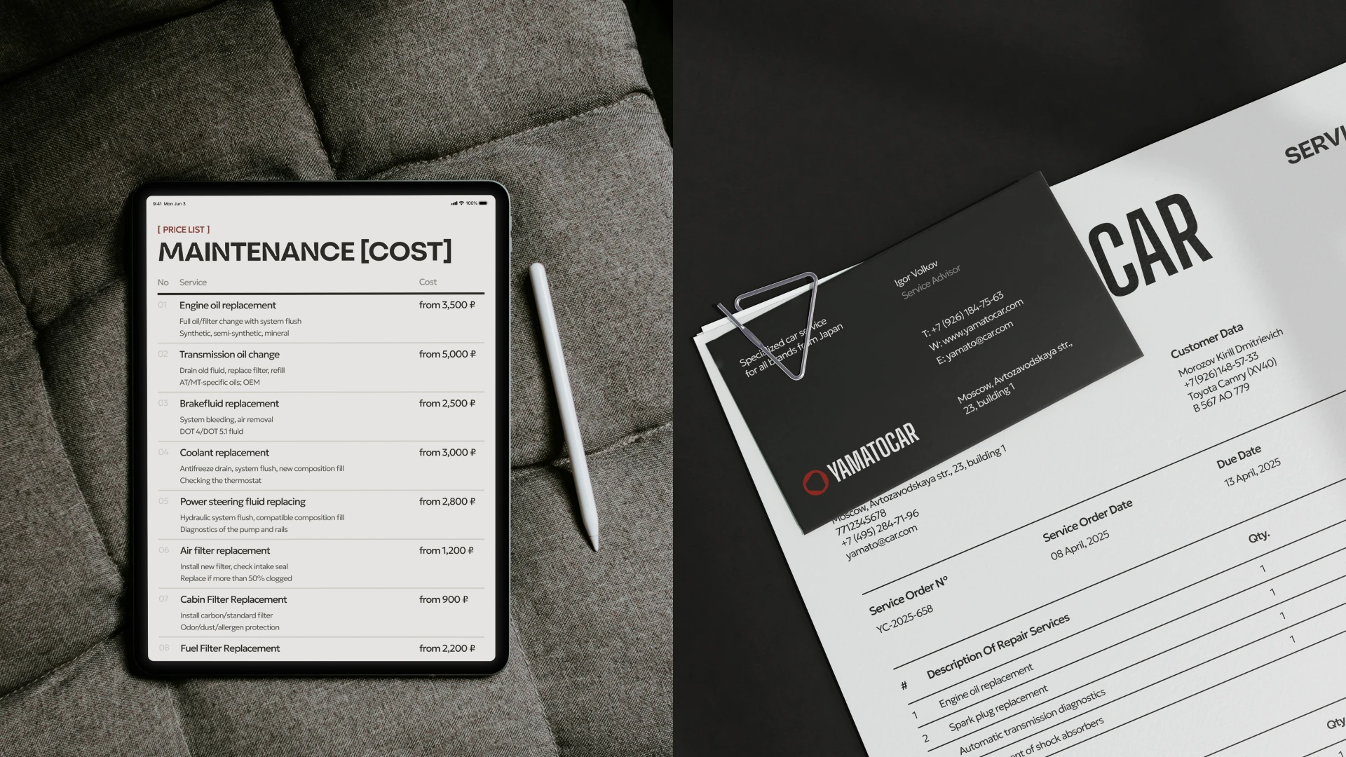 YAMATOCAR — Изображение №7 — Интерфейсы на Dprofile