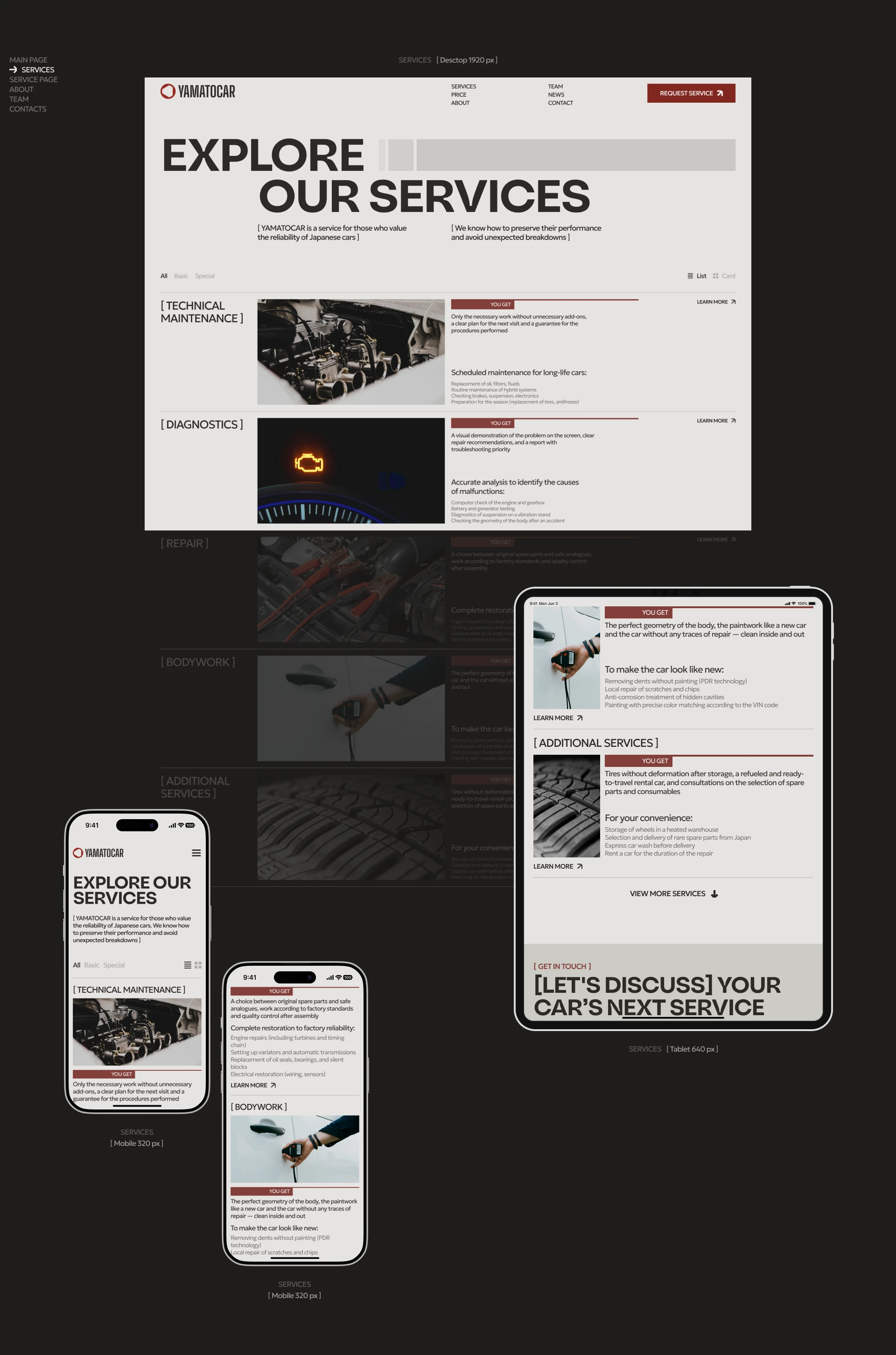 YAMATOCAR — Изображение №5 — Интерфейсы на Dprofile