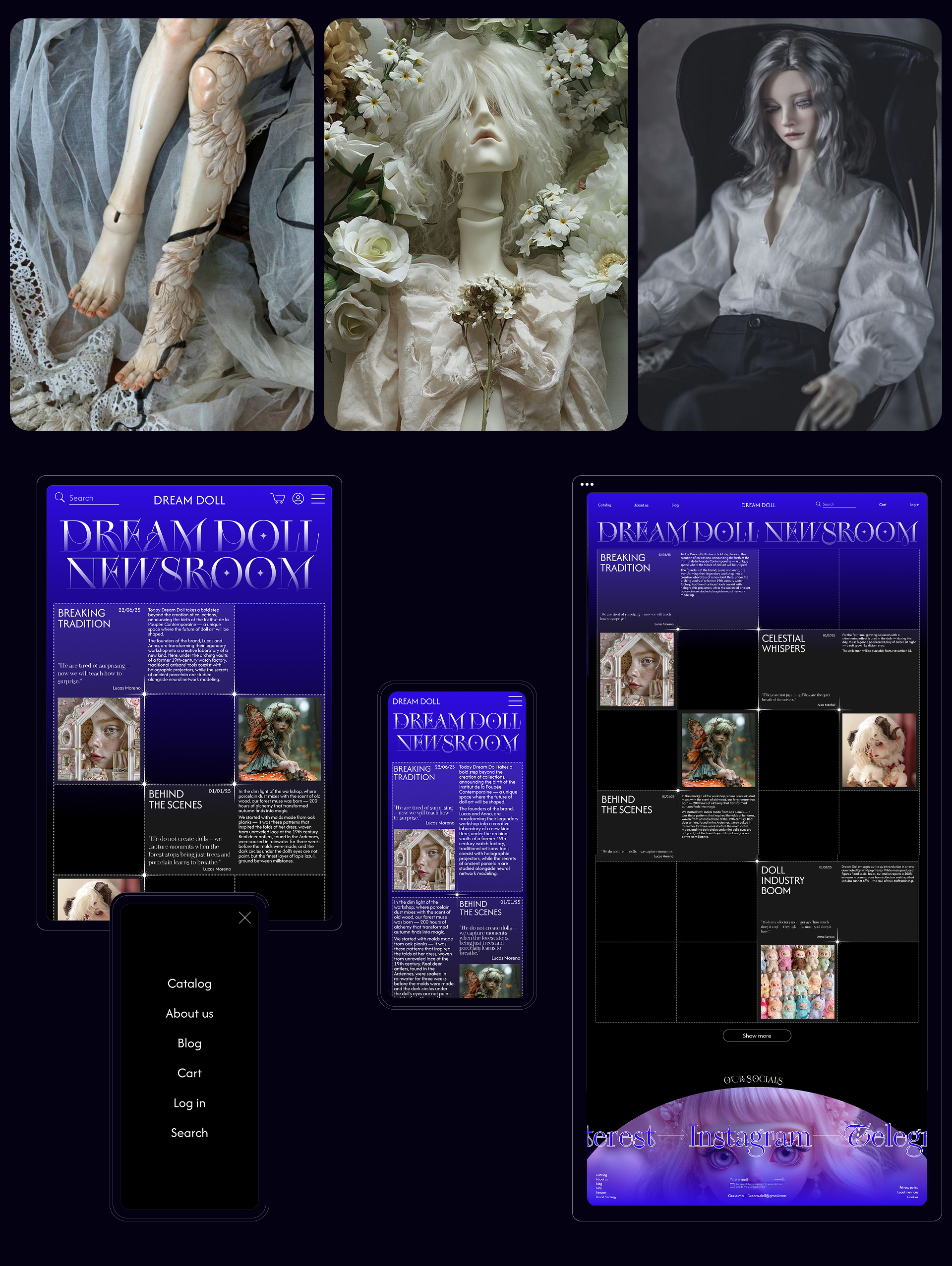 Dream doll | Online store | Website | E-commerce — Изображение №9 — Интерфейсы на Dprofile