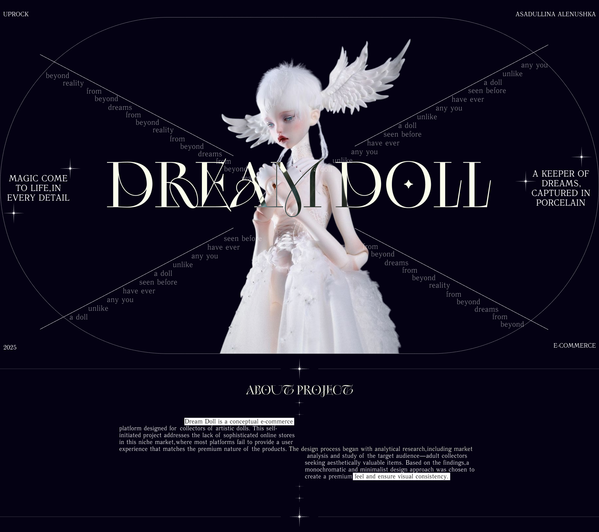 Dream doll | Online store | Website | E-commerce — Изображение №1 — Интерфейсы на Dprofile