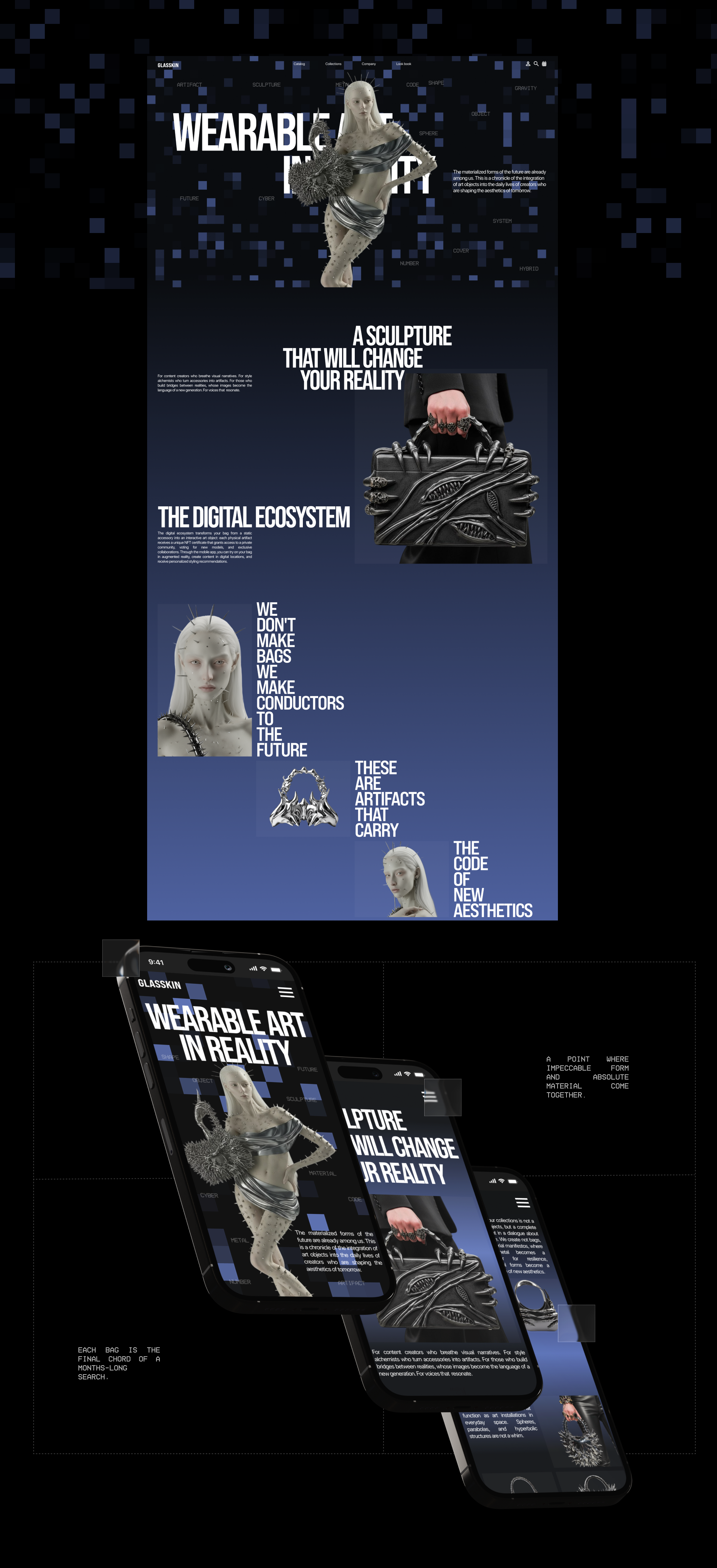 Glasskin  //Интернет-бутик сумок// — Изображение №12 — Интерфейсы, Брендинг на Dprofile