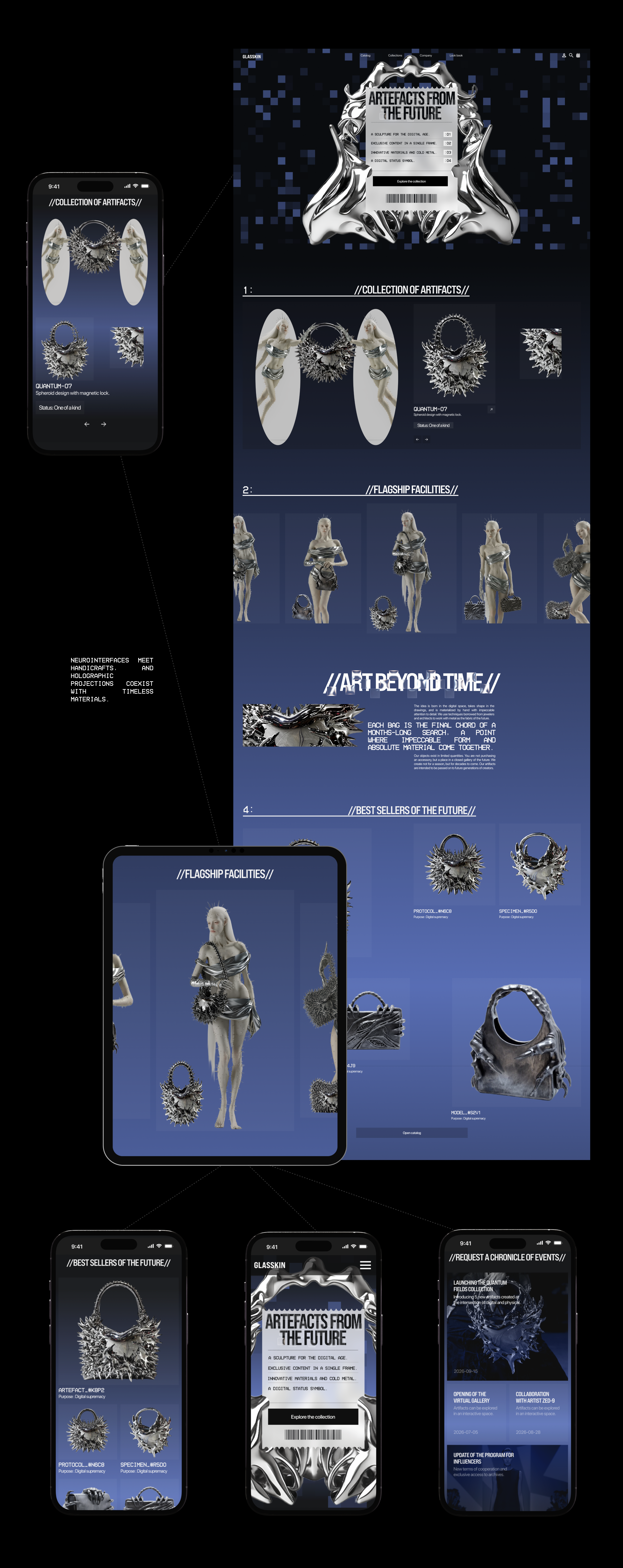 Glasskin  //Интернет-бутик сумок// — Изображение №3 — Интерфейсы, Брендинг на Dprofile