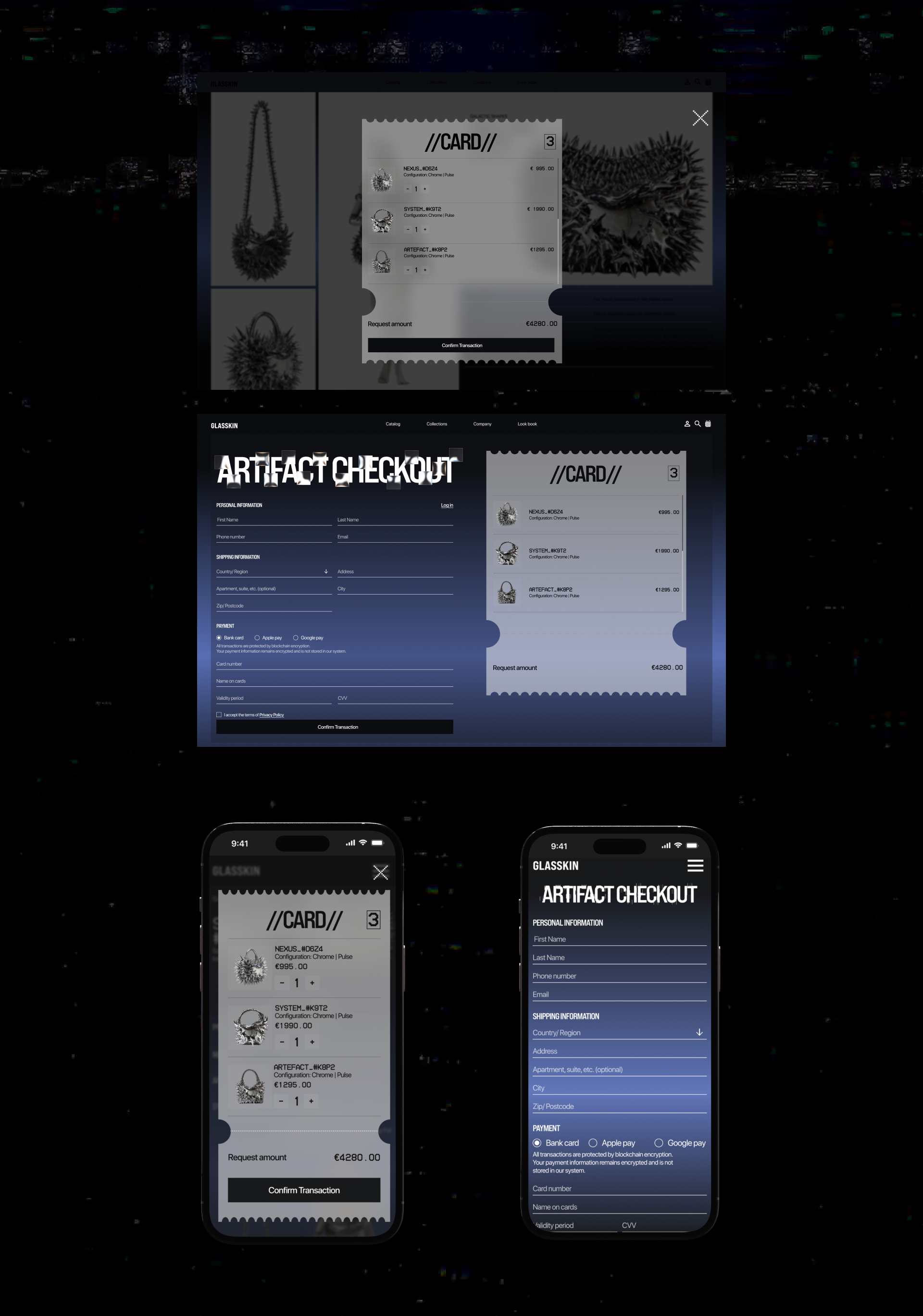 Glasskin  //Интернет-бутик сумок// — Изображение №10 — Интерфейсы, Брендинг на Dprofile