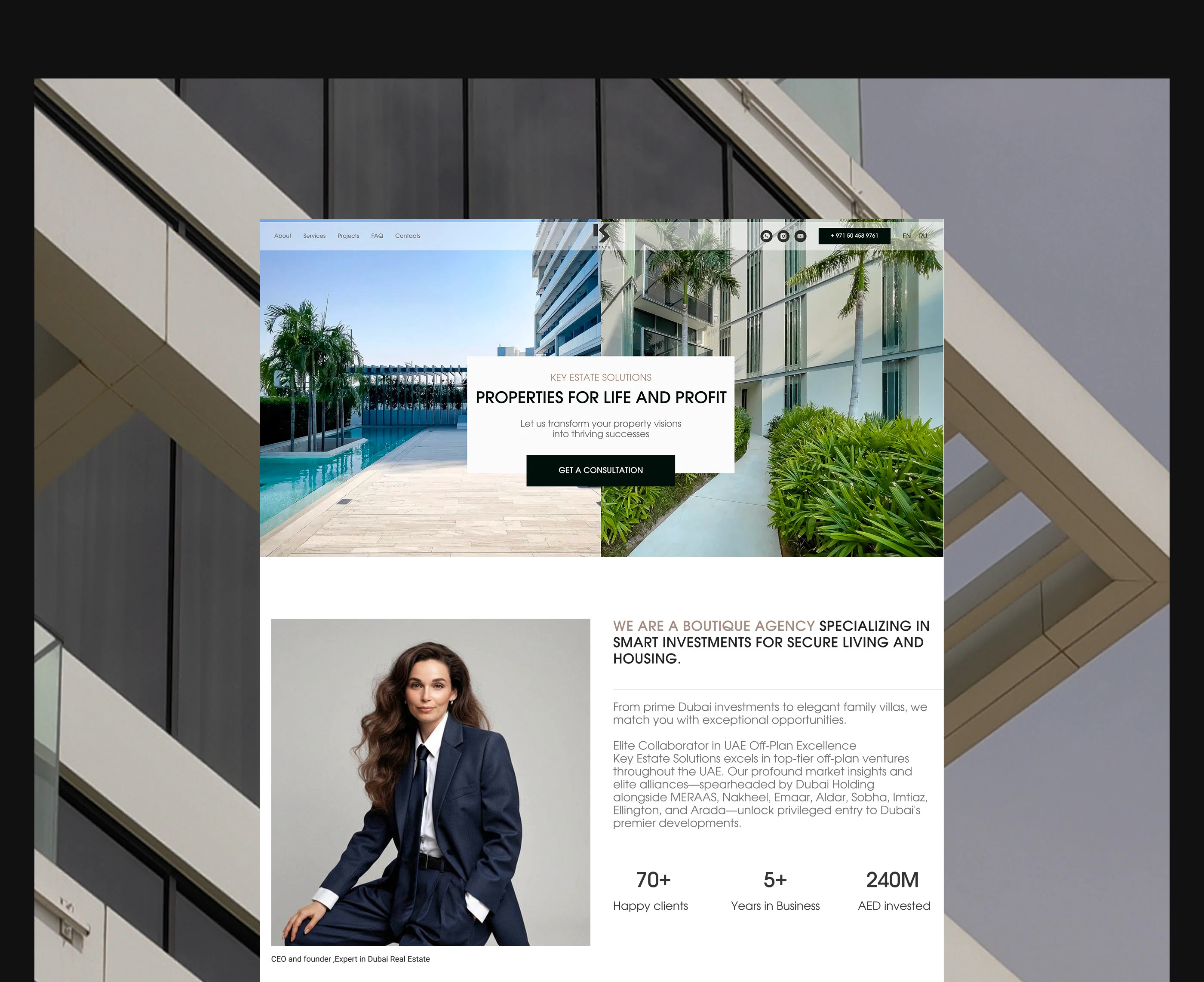 Сайт для агентства недвижимости — Изображение №3 — Интерфейсы, Брендинг на Dprofile