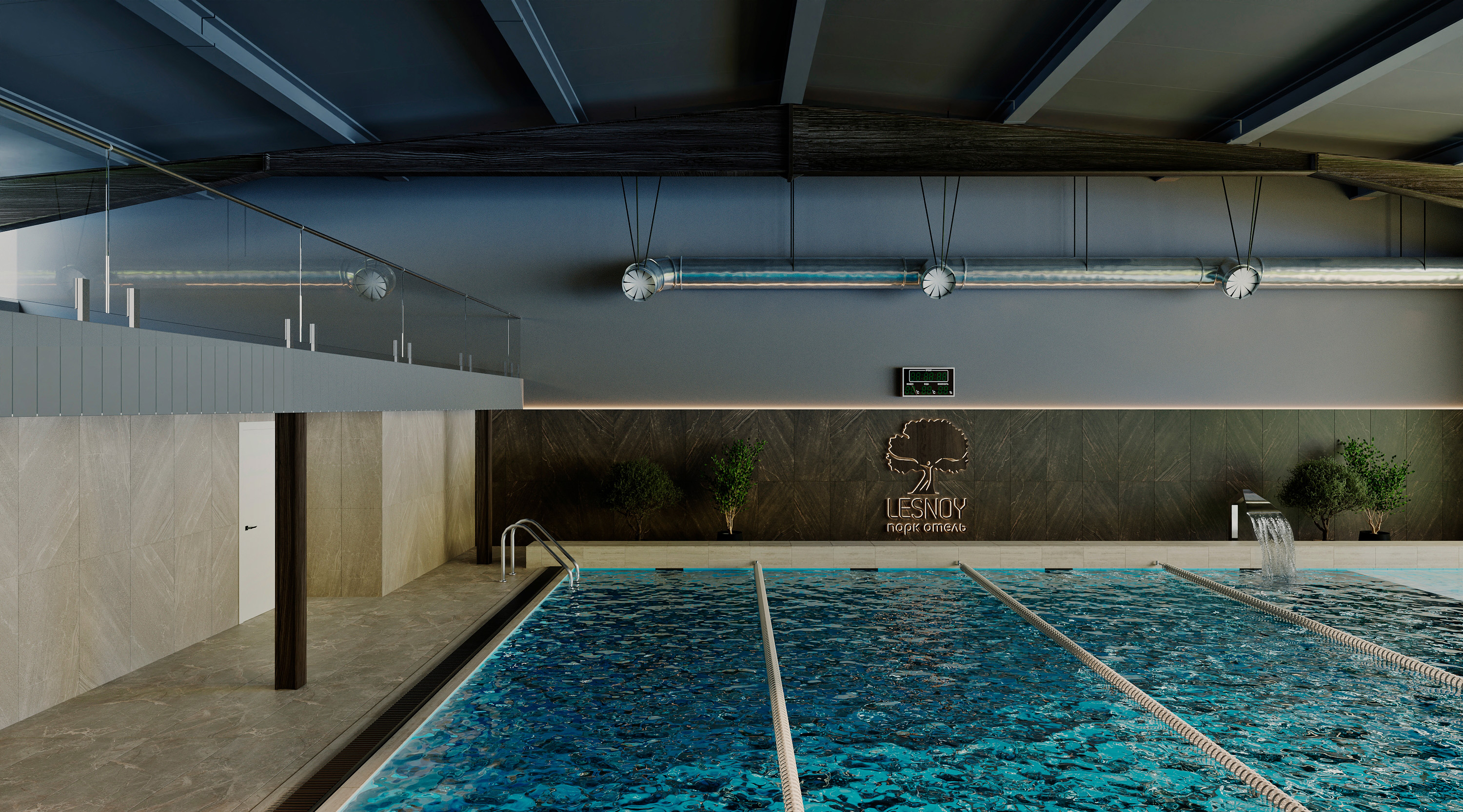 Физкультурно-оздоровительный комплекс, Москва — Изображение №4 — Иллюстрация, 3D на Dprofile