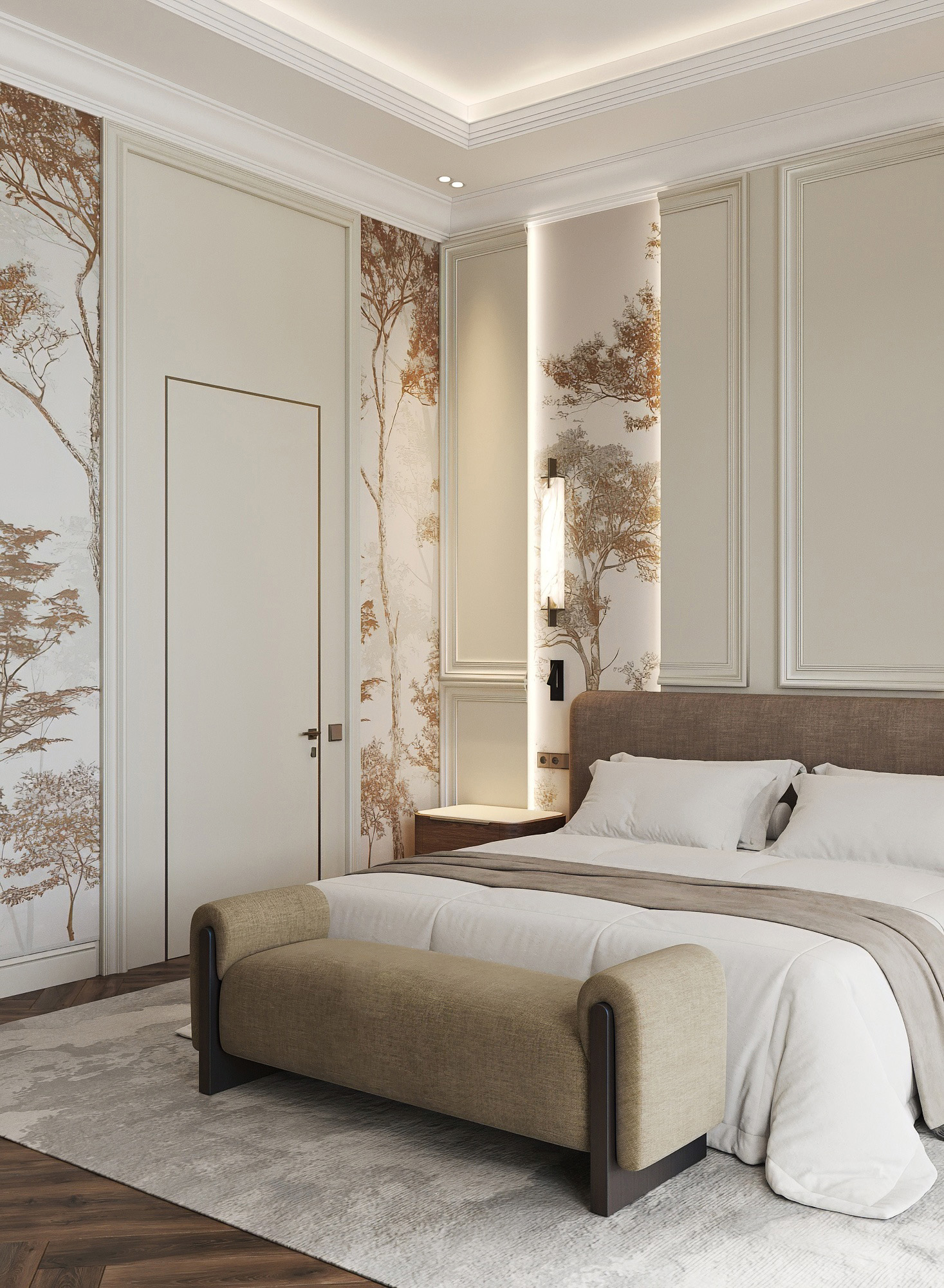 3D визуализация | Премиум апарт-отель, спальня — Изображение №2 — 3D, Архитектура на Dprofile