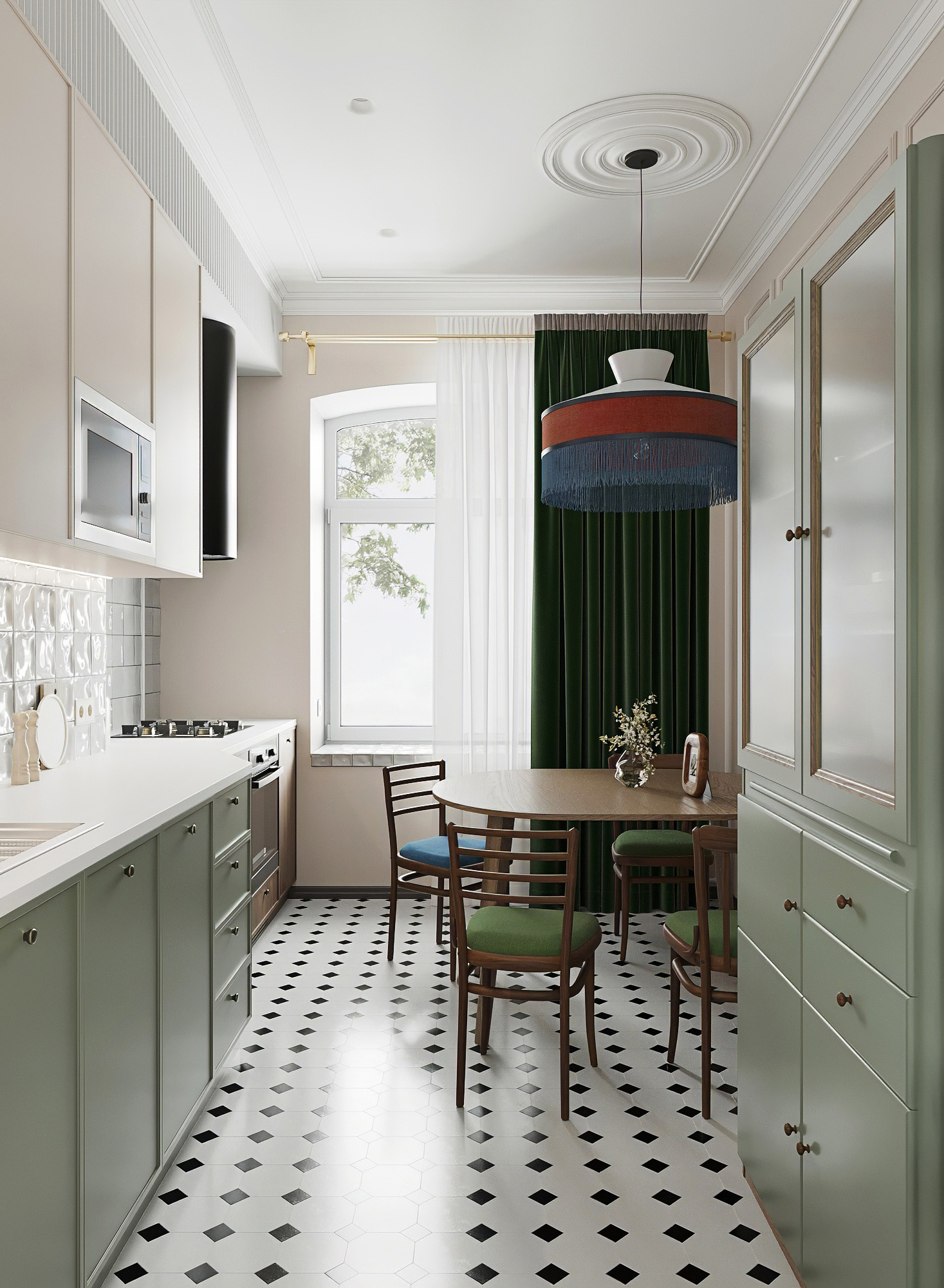 3D визуализация | Винтажная квартира, Рязань — Изображение №10 — Иллюстрация, 3D на Dprofile