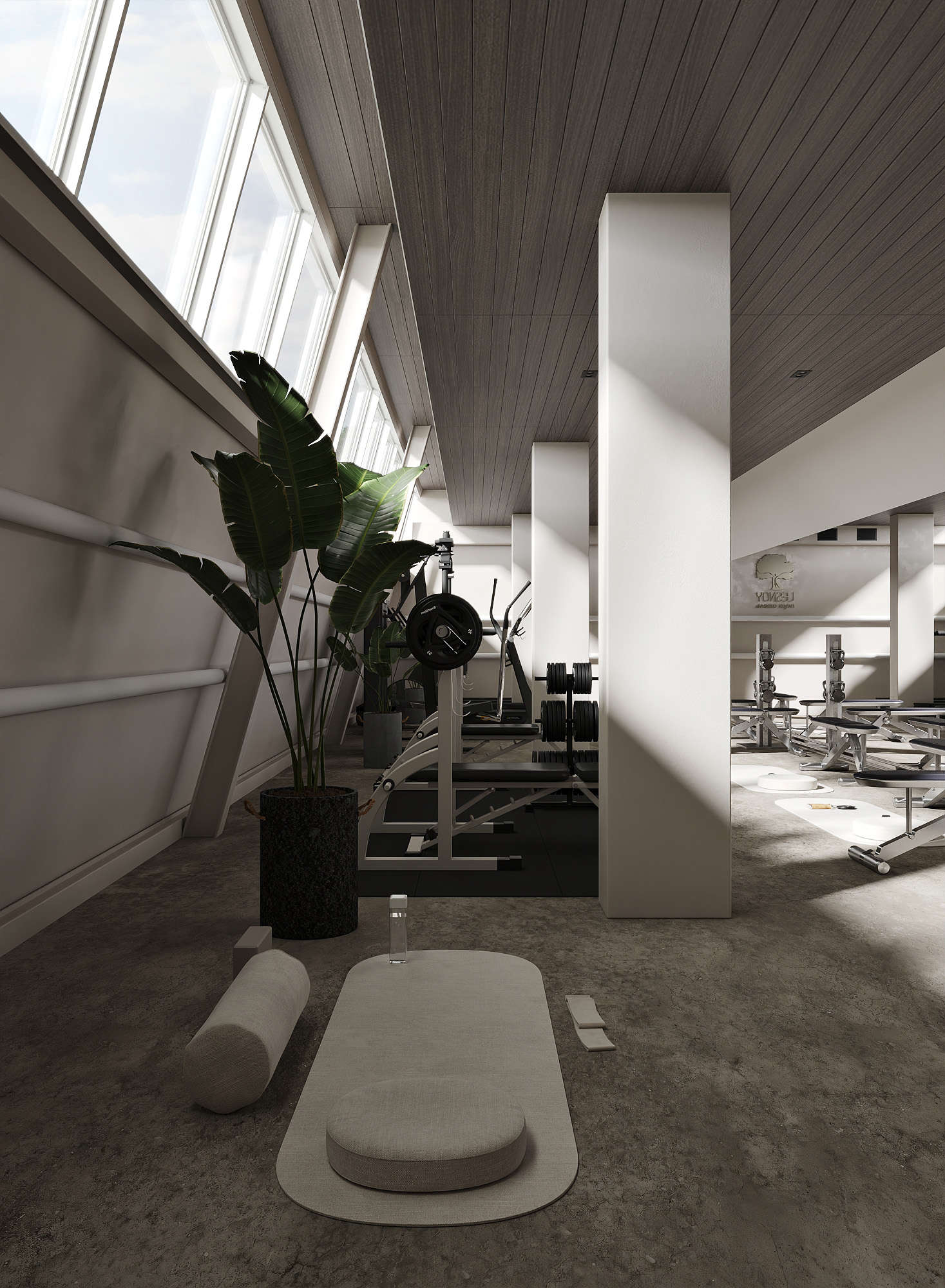 Физкультурно-оздоровительный комплекс, Москва — Изображение №7 — Иллюстрация, 3D на Dprofile