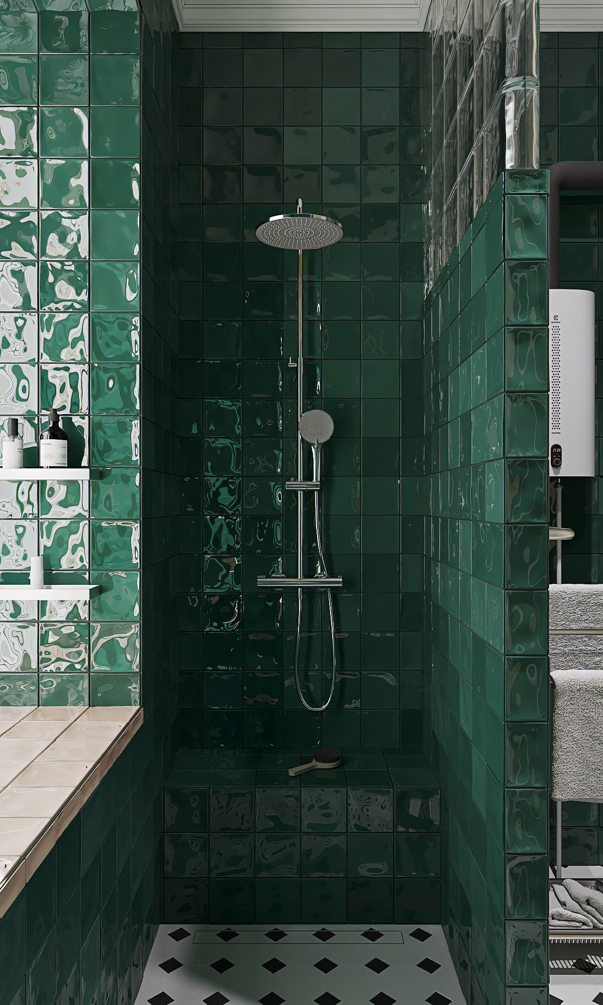 3D визуализация | Винтажная квартира, Рязань — Изображение №13 — Иллюстрация, 3D на Dprofile