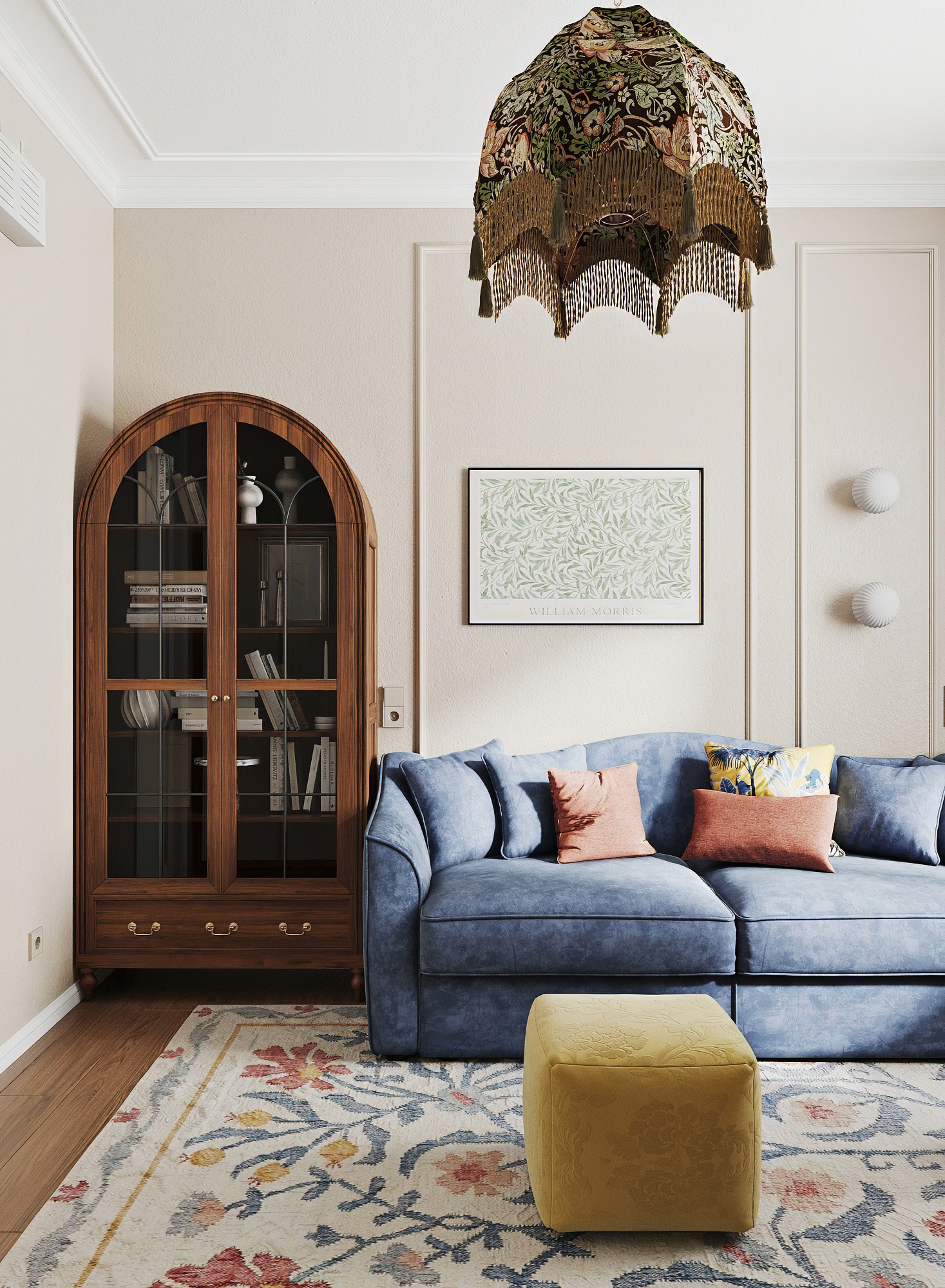 3D визуализация | Винтажная квартира, Рязань — Изображение №7 — Иллюстрация, 3D на Dprofile