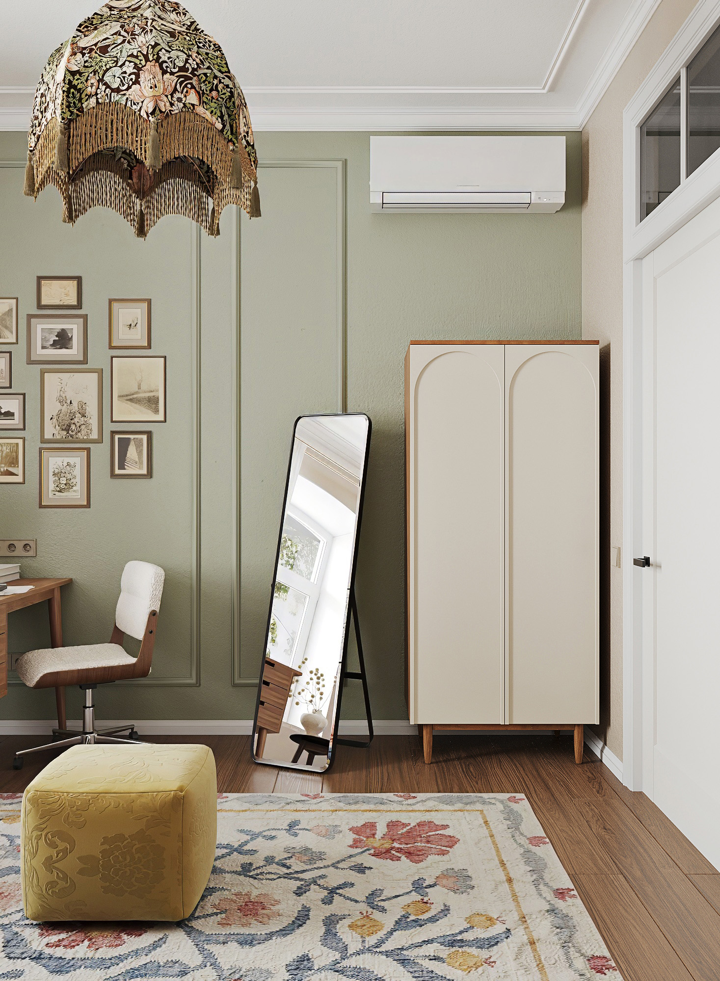 3D визуализация | Винтажная квартира, Рязань — Изображение №6 — Иллюстрация, 3D на Dprofile