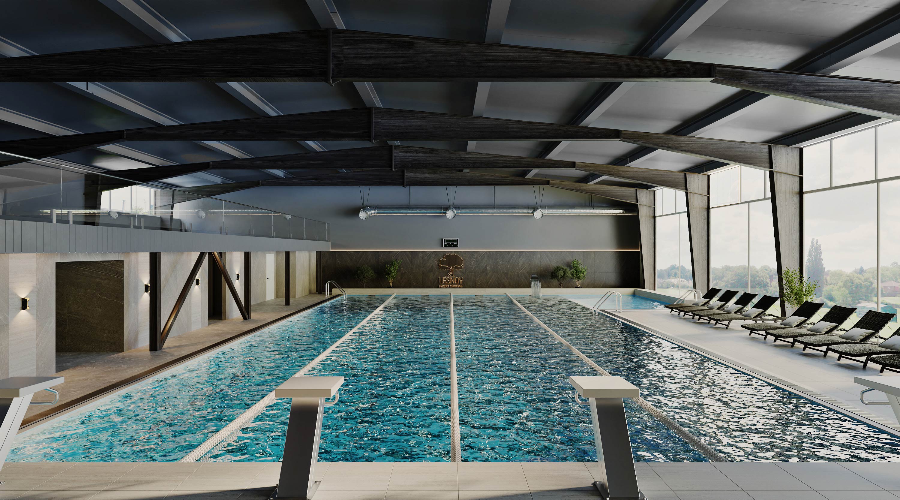 Физкультурно-оздоровительный комплекс, Москва — Изображение №3 — Иллюстрация, 3D на Dprofile