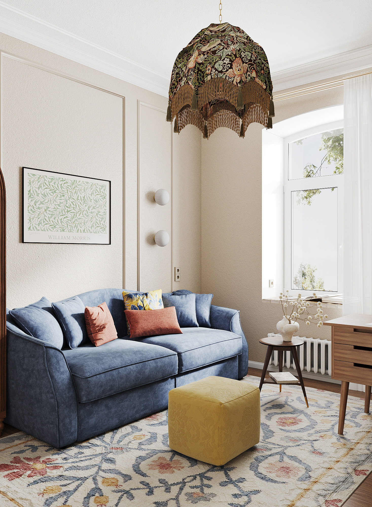 3D визуализация | Винтажная квартира, Рязань — Изображение №8 — Иллюстрация, 3D на Dprofile