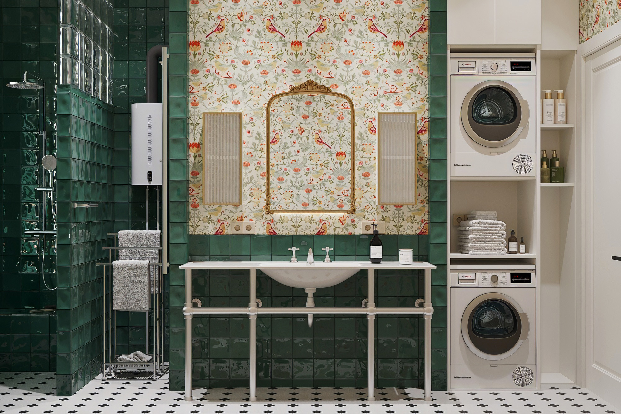 3D визуализация | Винтажная квартира, Рязань — Изображение №11 — Иллюстрация, 3D на Dprofile