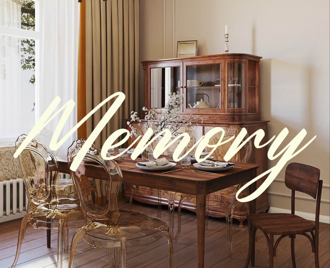 3D визуализация | Винтажная квартира, Рязань на Dprofile