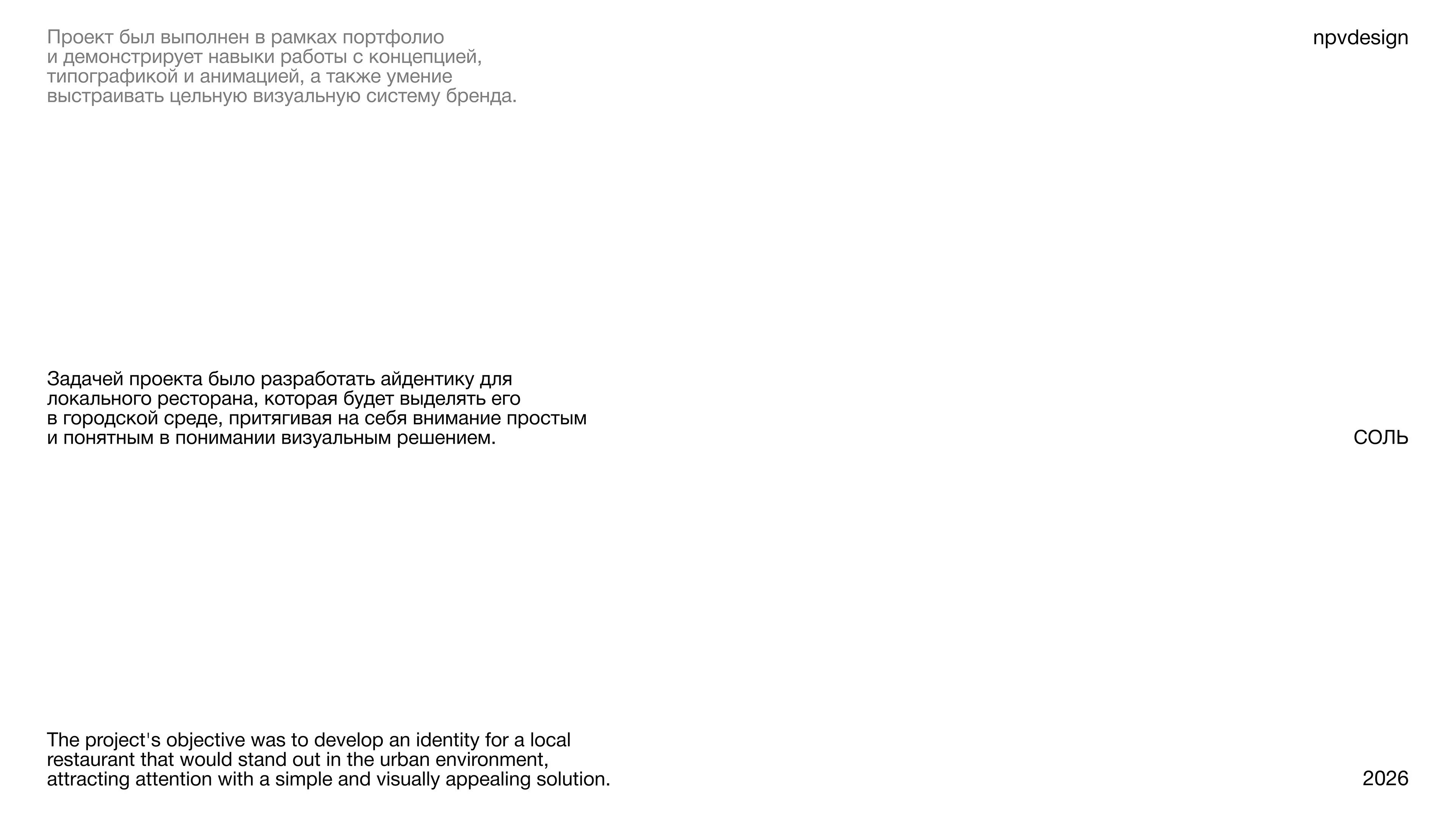 СОЛЬ — Изображение №2 — Брендинг на Dprofile