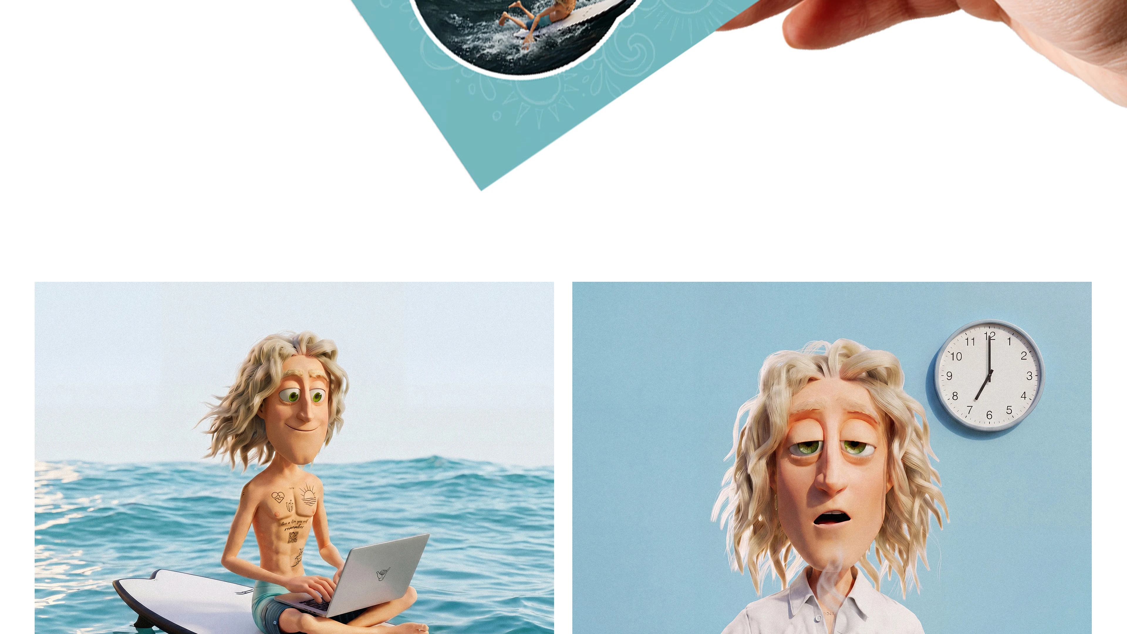 Маскот Сёрфер — Изображение №15 — Иллюстрация, 3D на Dprofile