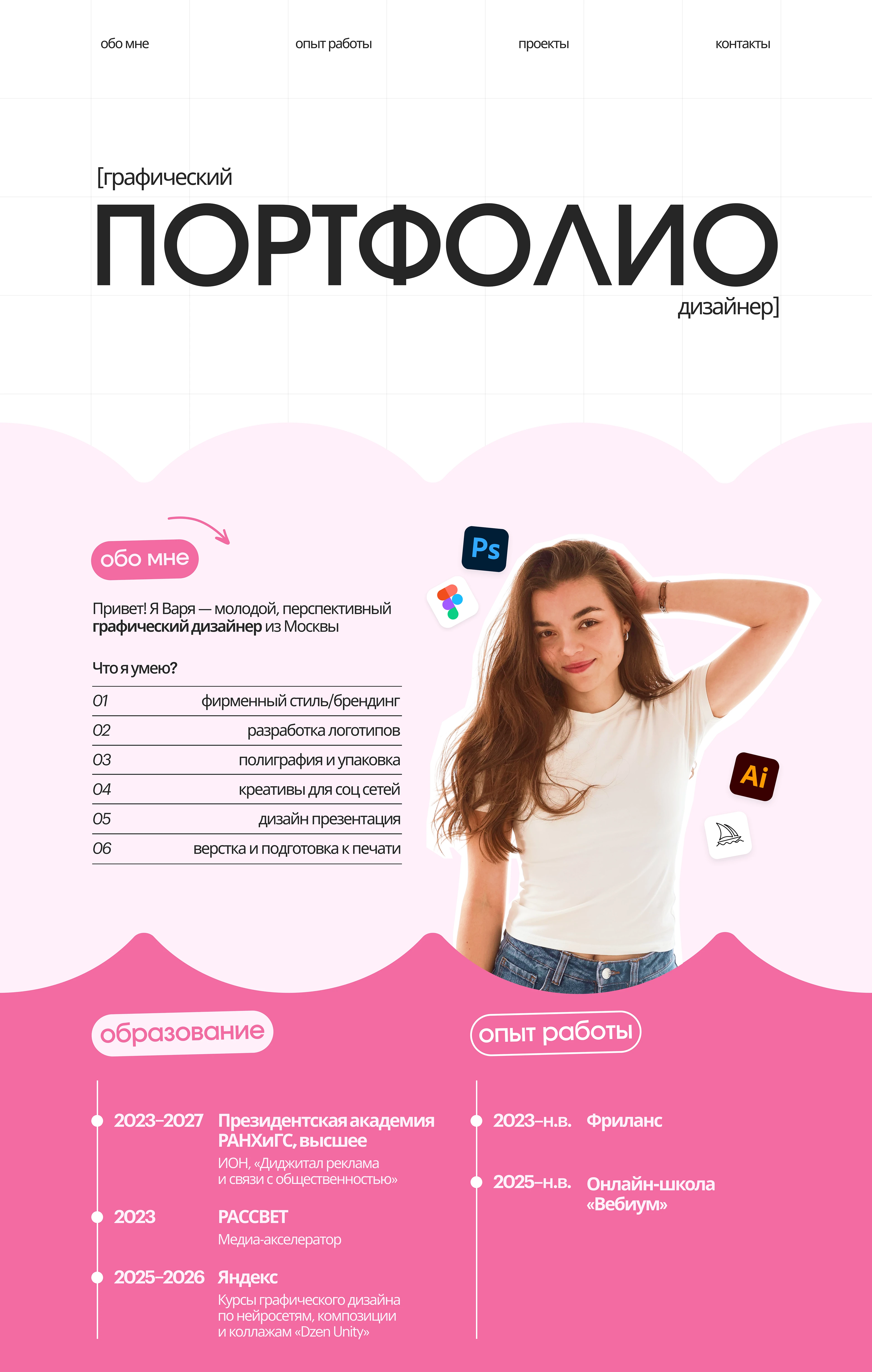 портфолио 2026 — Изображение №1 — Брендинг, Графика на Dprofile