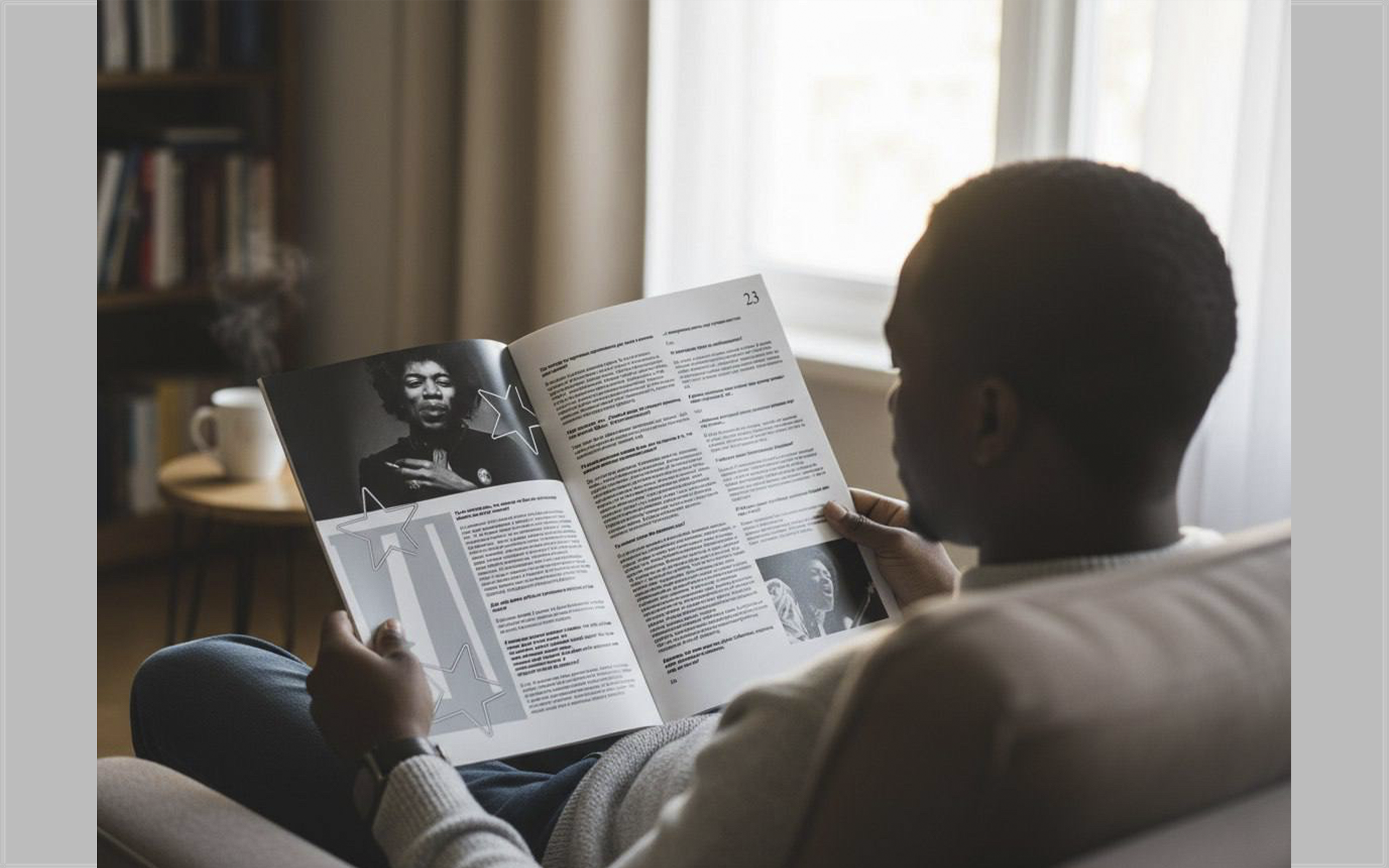 Журнал "Вне времени" о легендах музыки ( Джими Хендрикс) — Изображение №21 — Графика на Dprofile