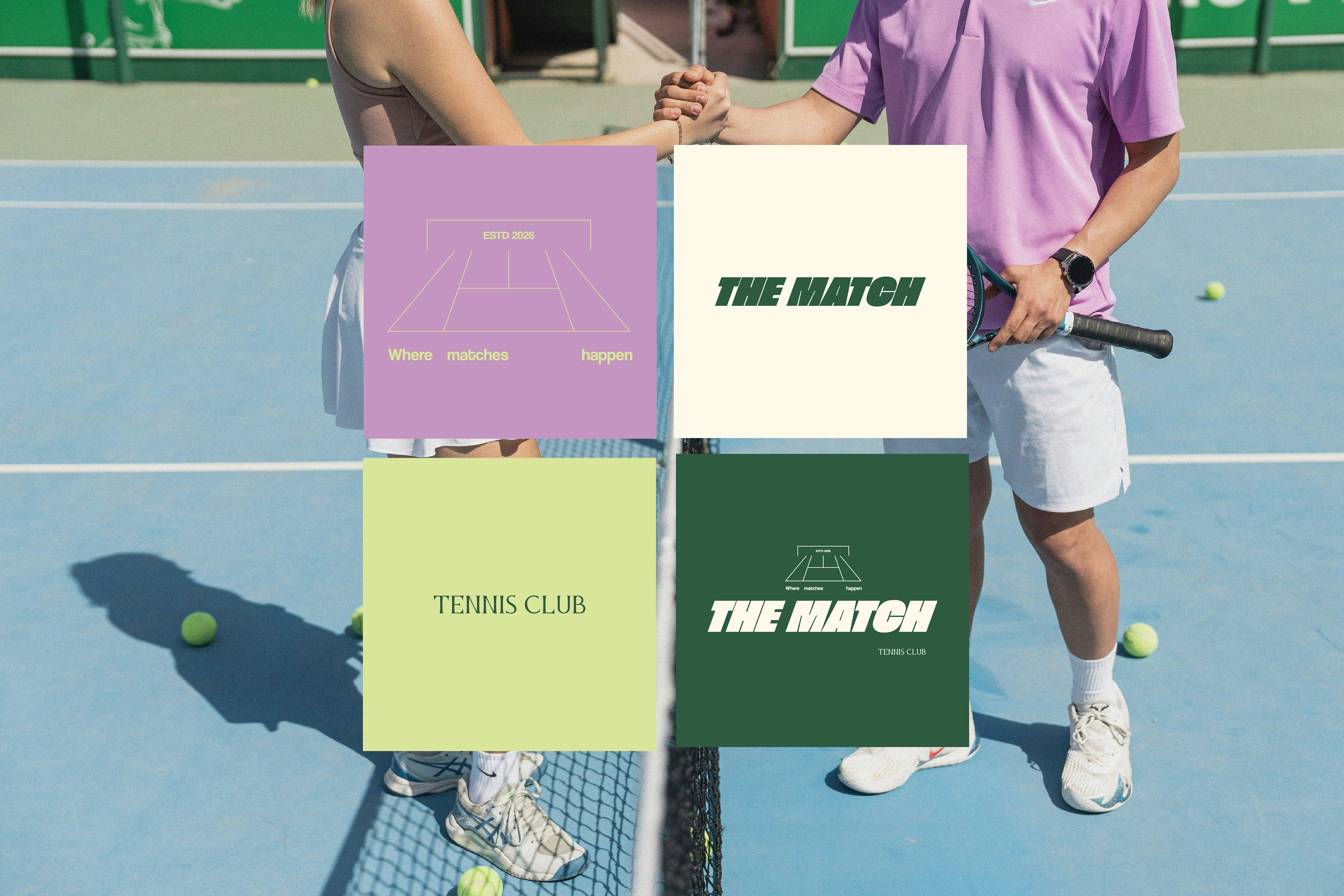 "THE MATCH" | Фирменный стиль для теннисного клуба — Изображение №2 — Брендинг на Dprofile