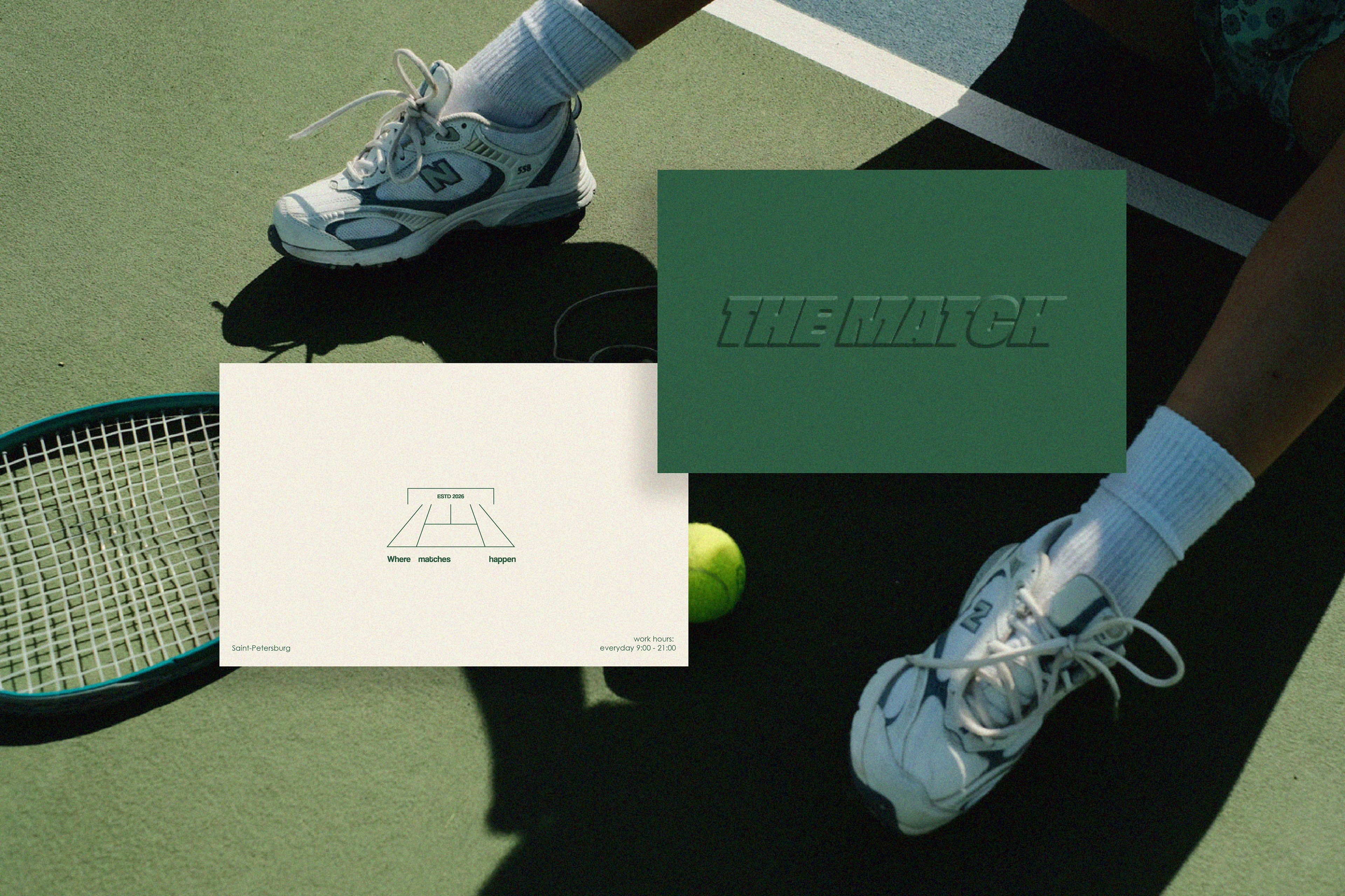 "THE MATCH" | Фирменный стиль для теннисного клуба — Изображение №4 — Брендинг на Dprofile