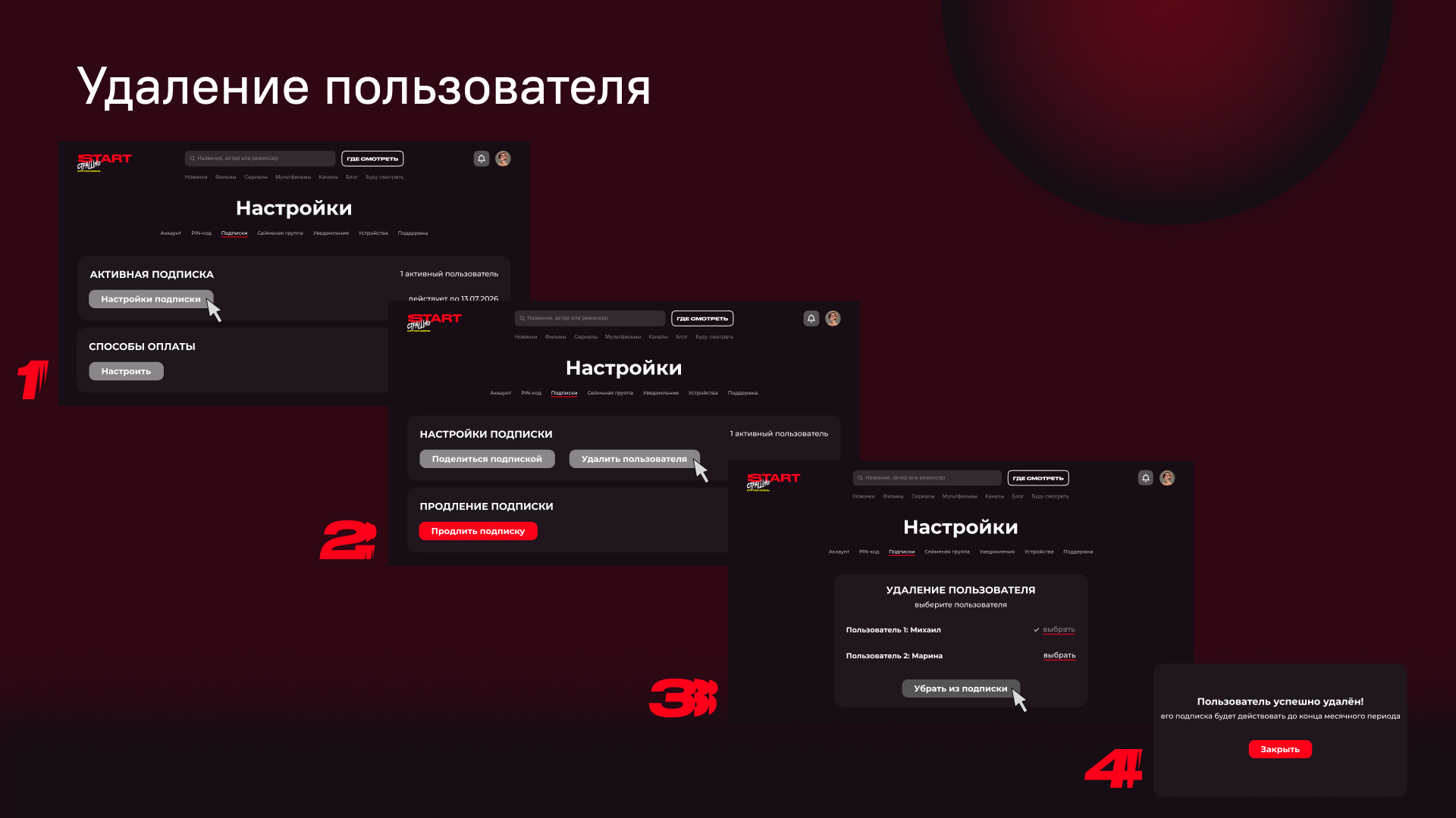 Cценарий семейной подписки START — Изображение №13 — Интерфейсы на Dprofile
