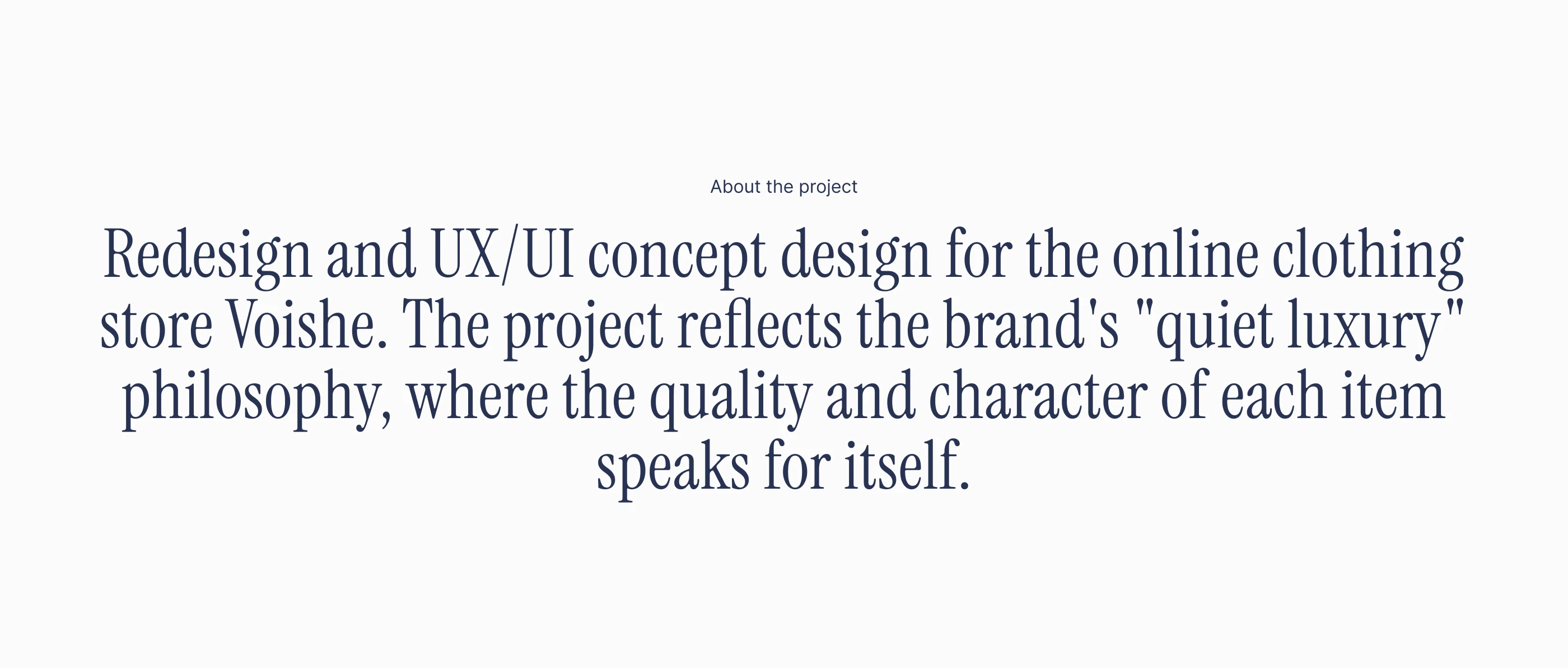 Voishe — UX/UI design, E-commerce website — Изображение №2 — Интерфейсы, Брендинг на Dprofile