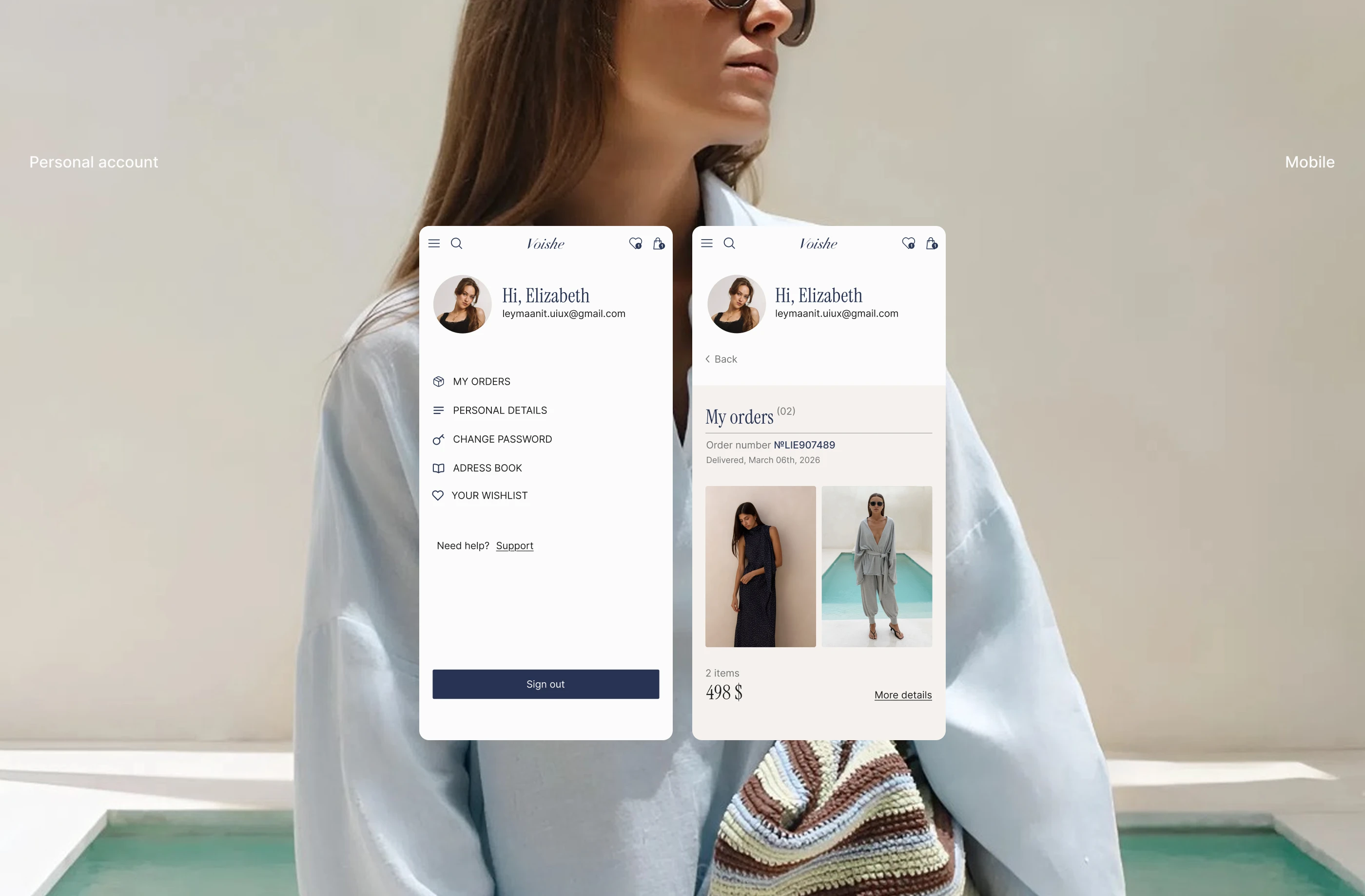 Voishe — UX/UI design, E-commerce website — Изображение №9 — Интерфейсы, Брендинг на Dprofile