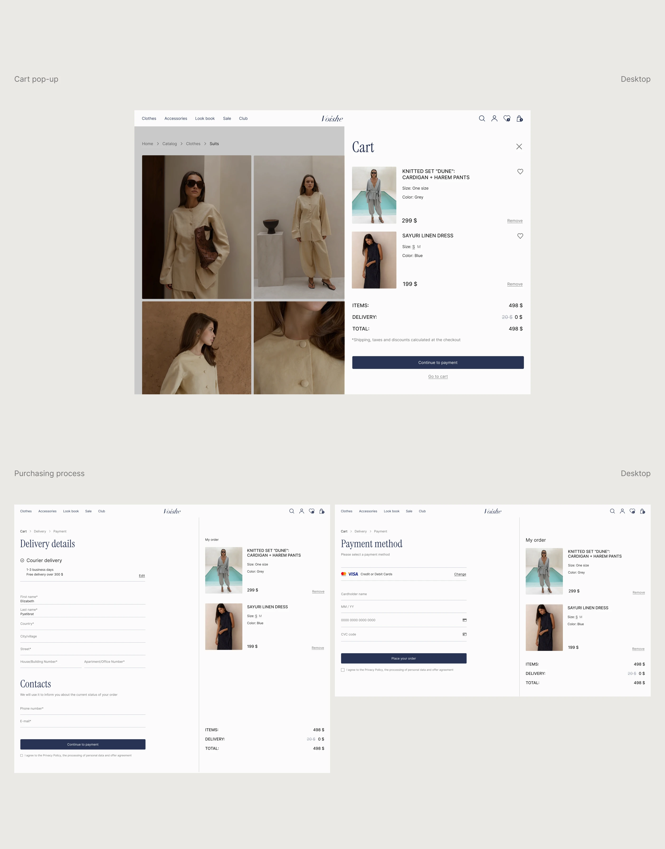 Voishe — UX/UI design, E-commerce website — Изображение №8 — Интерфейсы, Брендинг на Dprofile